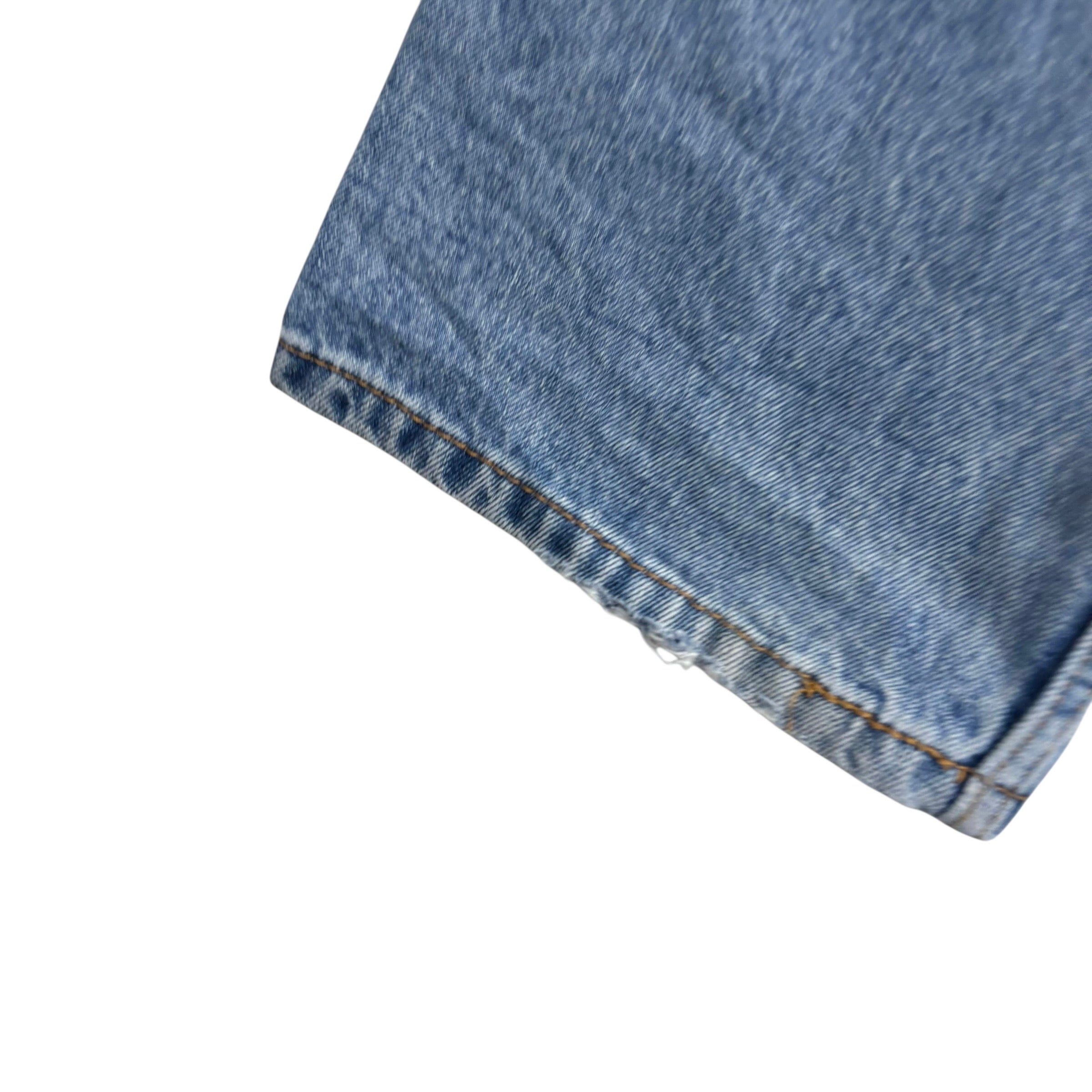 Levis 505 Jeans W38 L34 Mens Light Blue Regular Straight Fit Denim