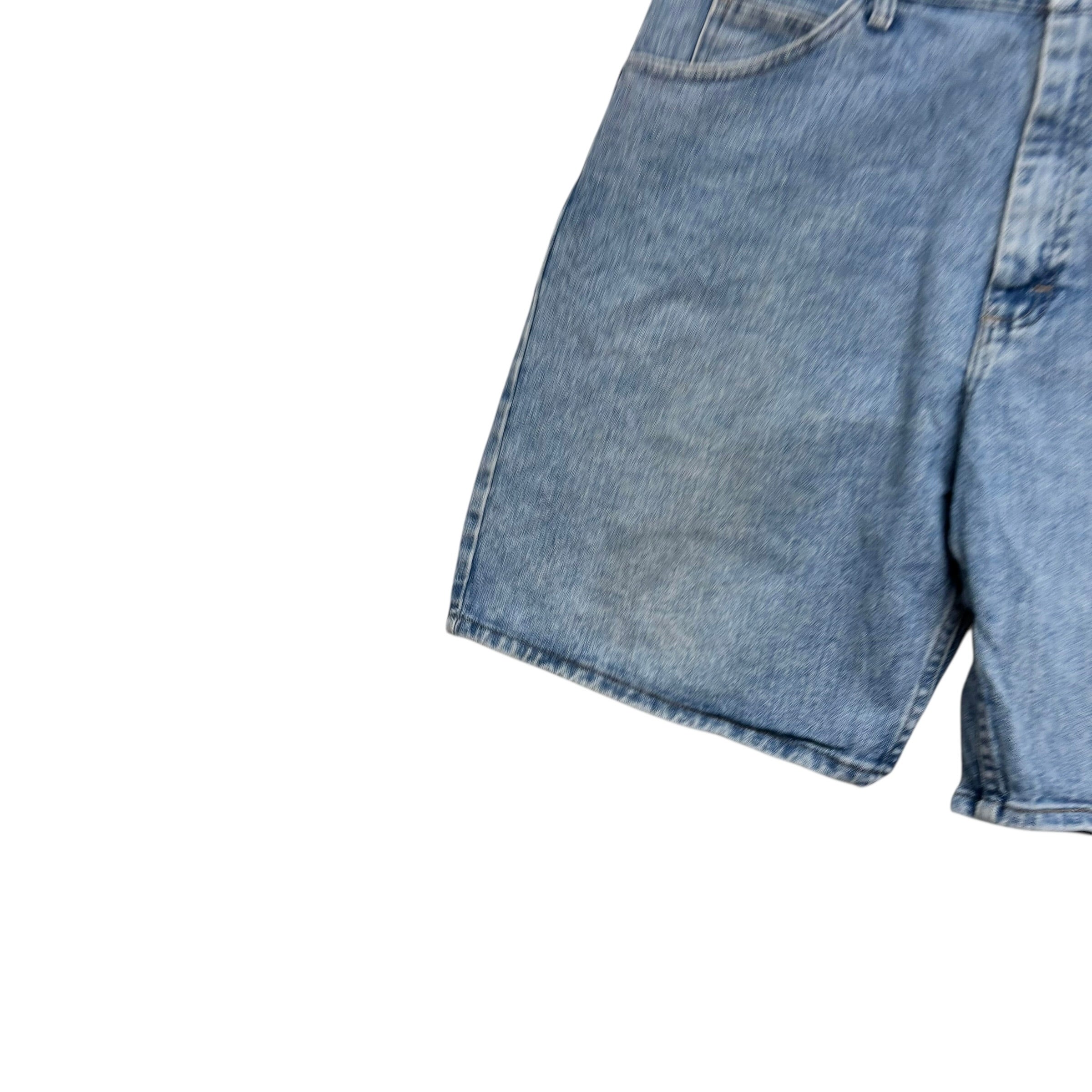 Wrangler Baggy Jorts W38 Mens Denim Shorts Light Blue Relaxed Fit