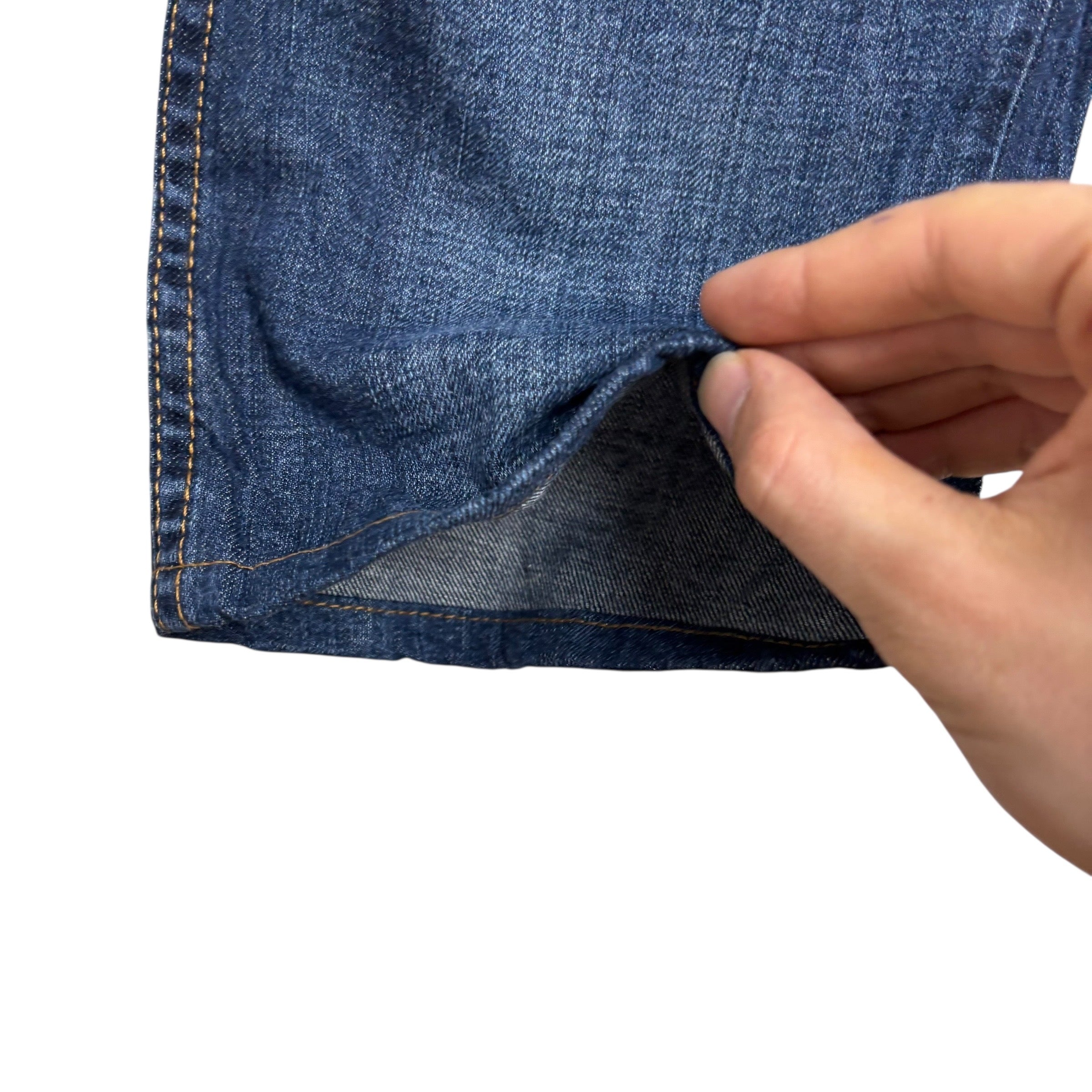 Levis 514 Jeans W32 L29 Mens Dark Blue Regular Straight Fit Denim (E)