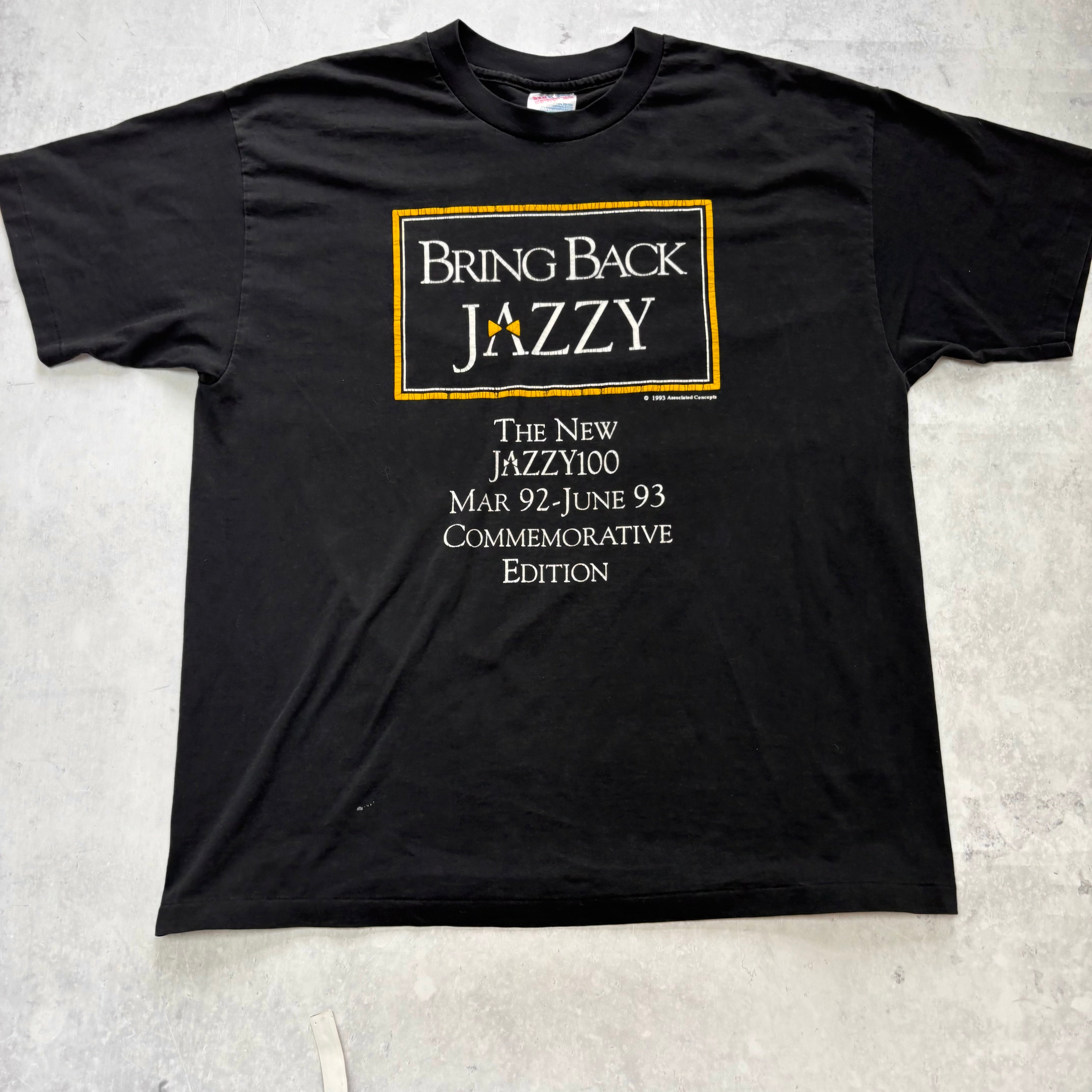 Vintage T Shirt Mens XL Black Single Stitch Graphic Print 90s USA