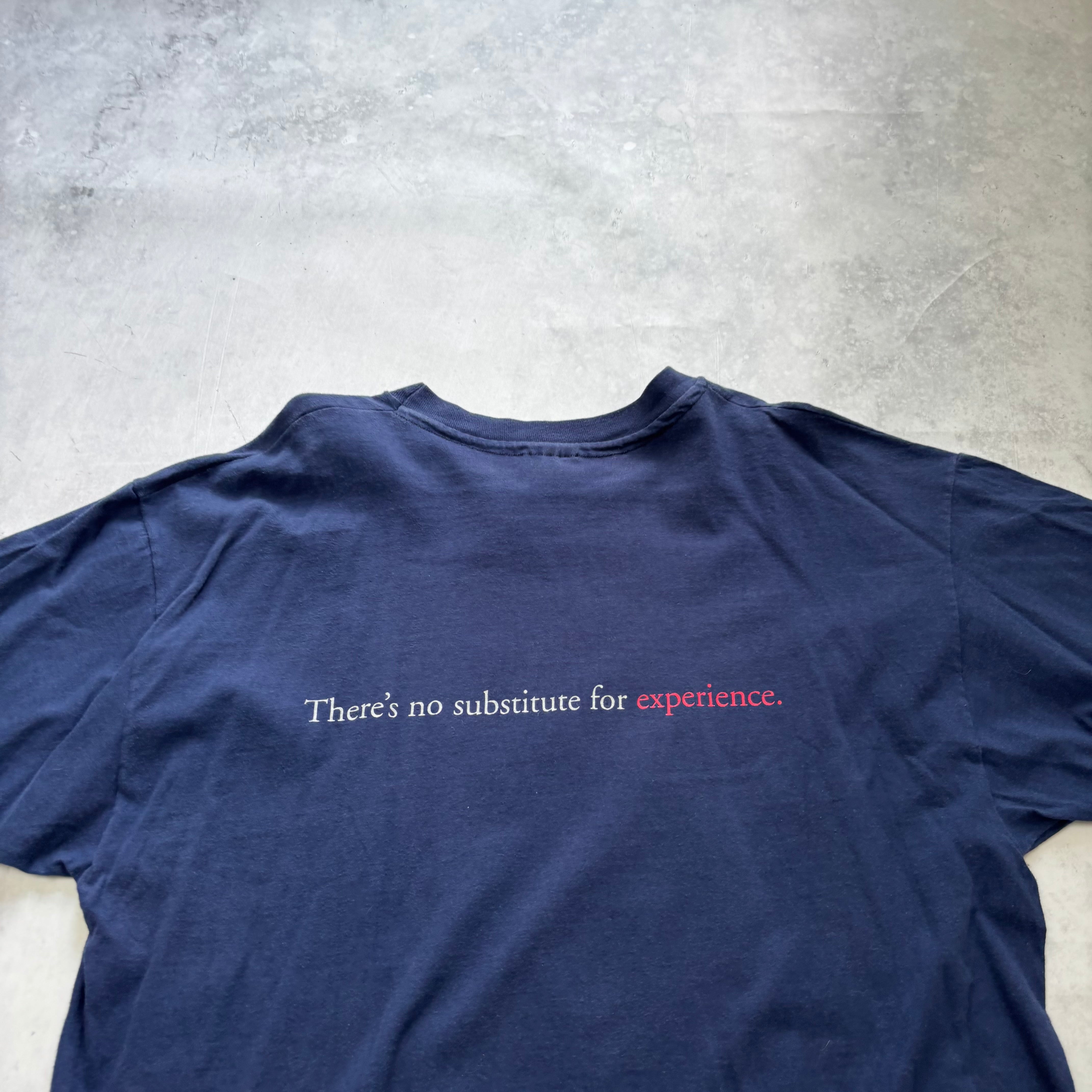 Vintage T Shirt Mens XL Navy Blue Single Stitch Graphic Print 90s USA (E)