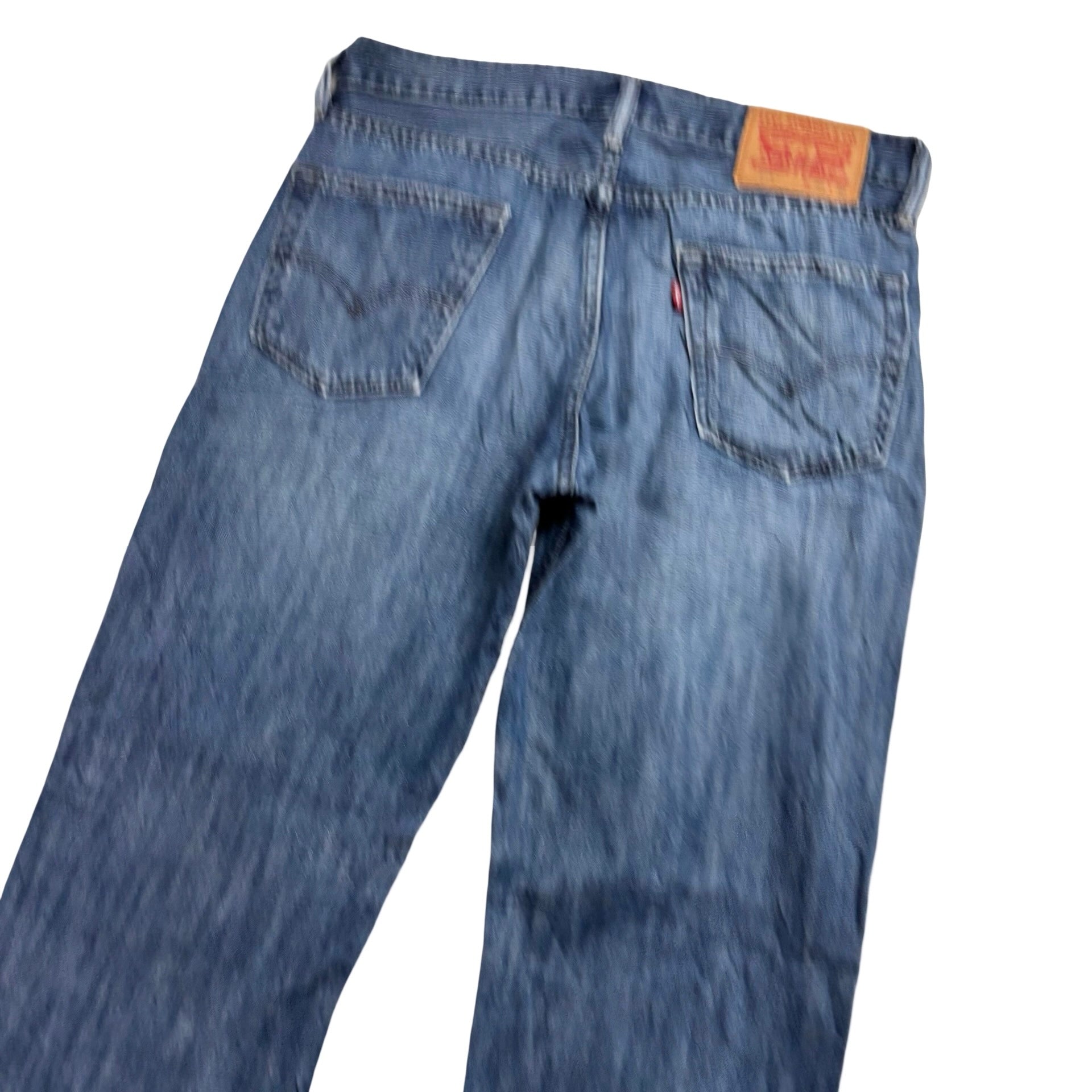 Levis 514 Jeans W30 L30 Mens Mid Blue Regular Straight Fit Denim