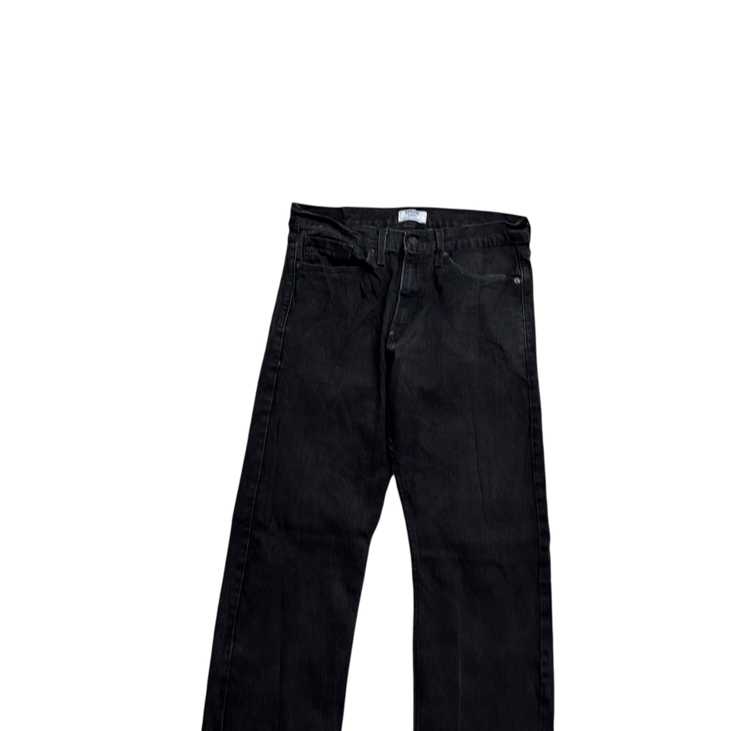 Levis Denizen Jeans W31 L33 Mens Black Slim Straight Fit Stretch Denim (E)