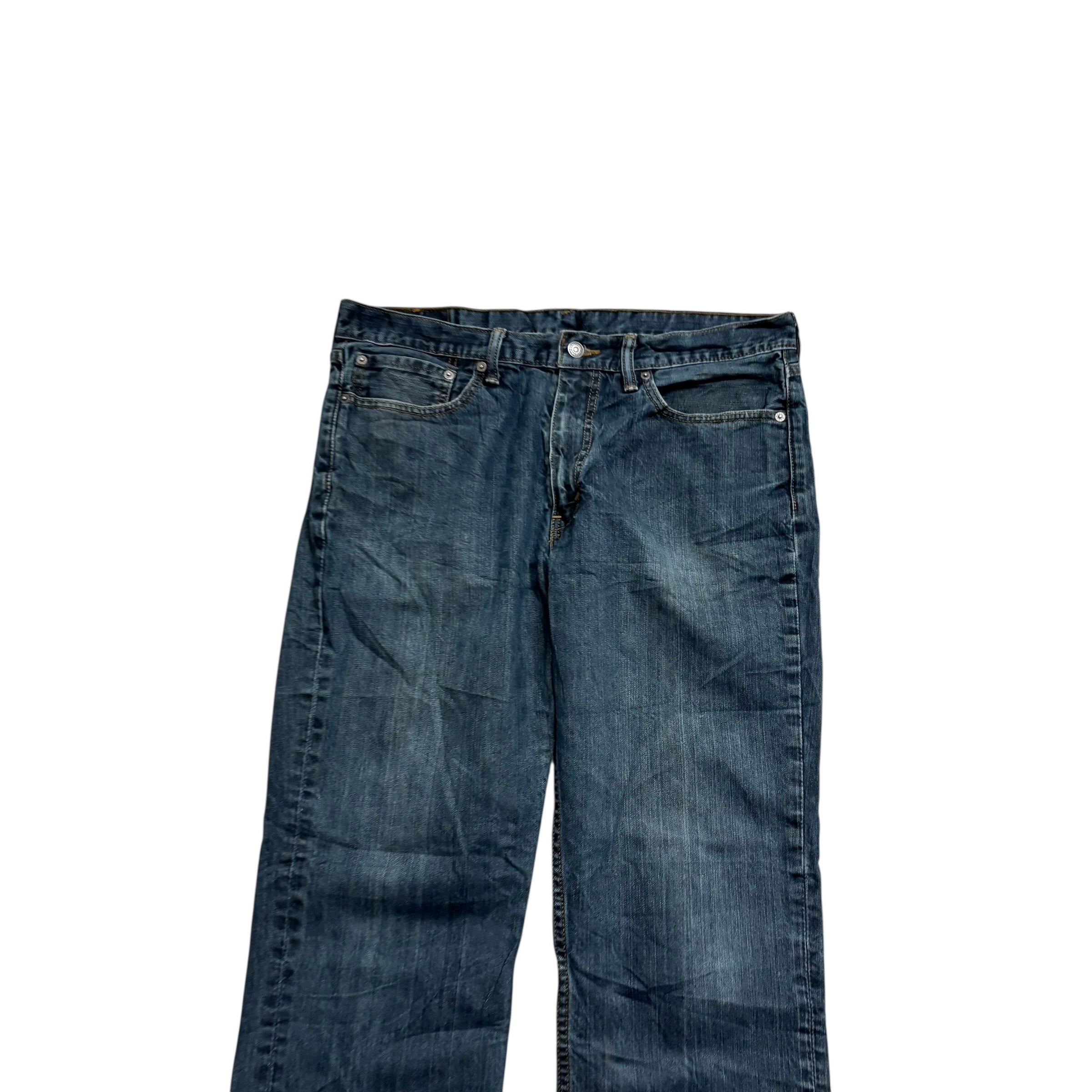 Levis 514 Jeans W36 L32 Mens Dark Blue Regular Straight Fit Denim