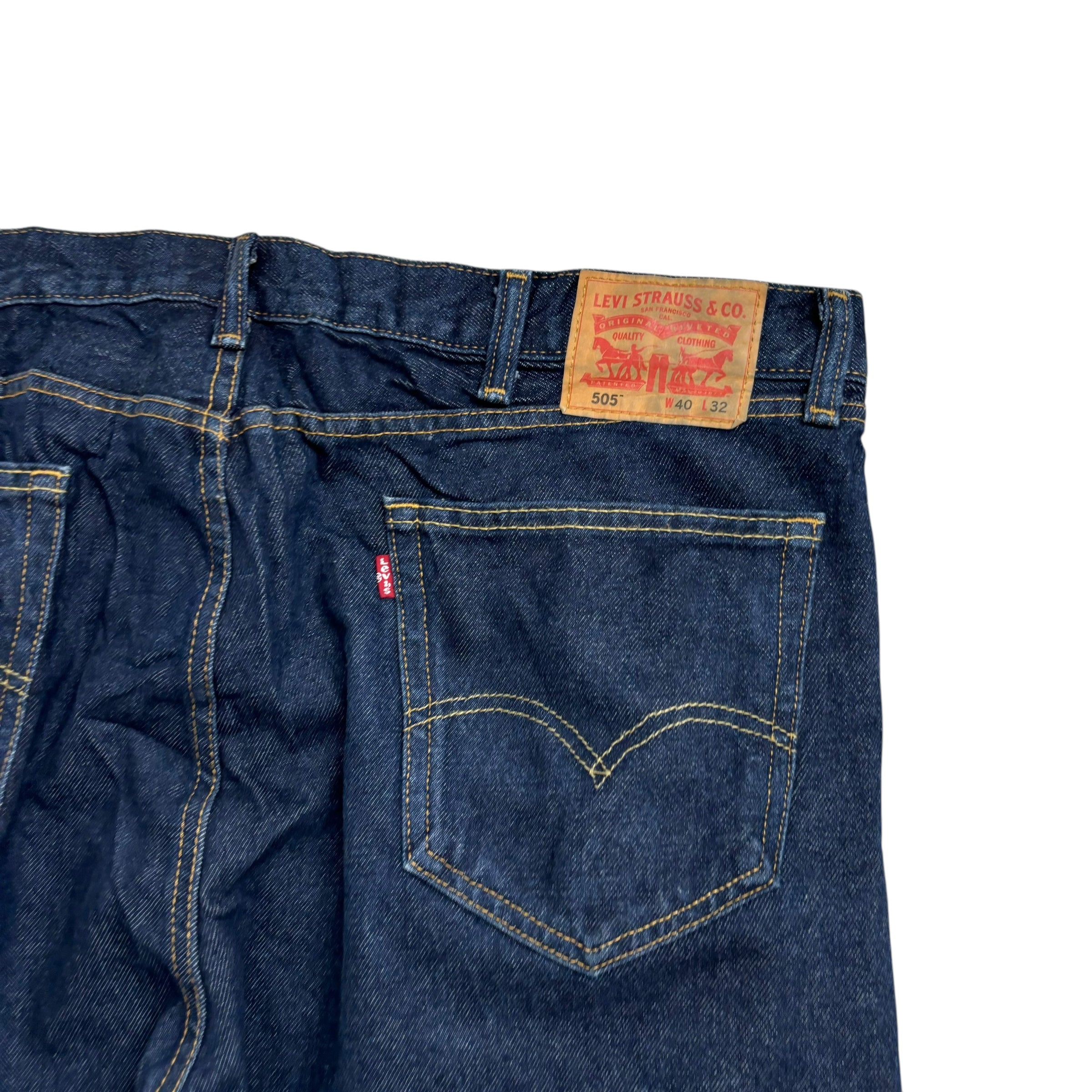 Levis 550 Jeans W40 L32 Mens Dark Blue Baggy Relaxed Straight Fit Vintage Denim