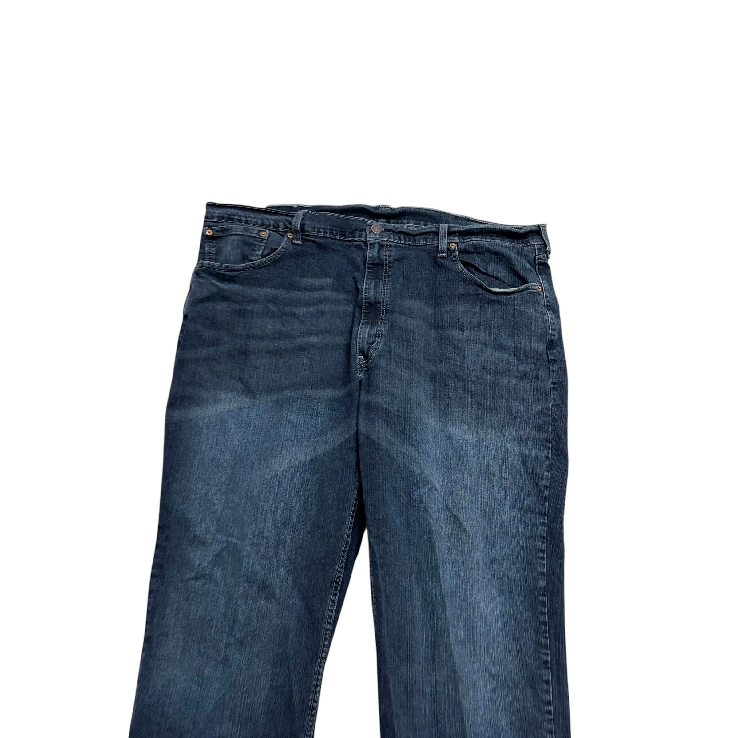 Levis 559 Jeans W46 L29 Mens Dark Blue Baggy Relaxed Straight Stretch Denim (F)