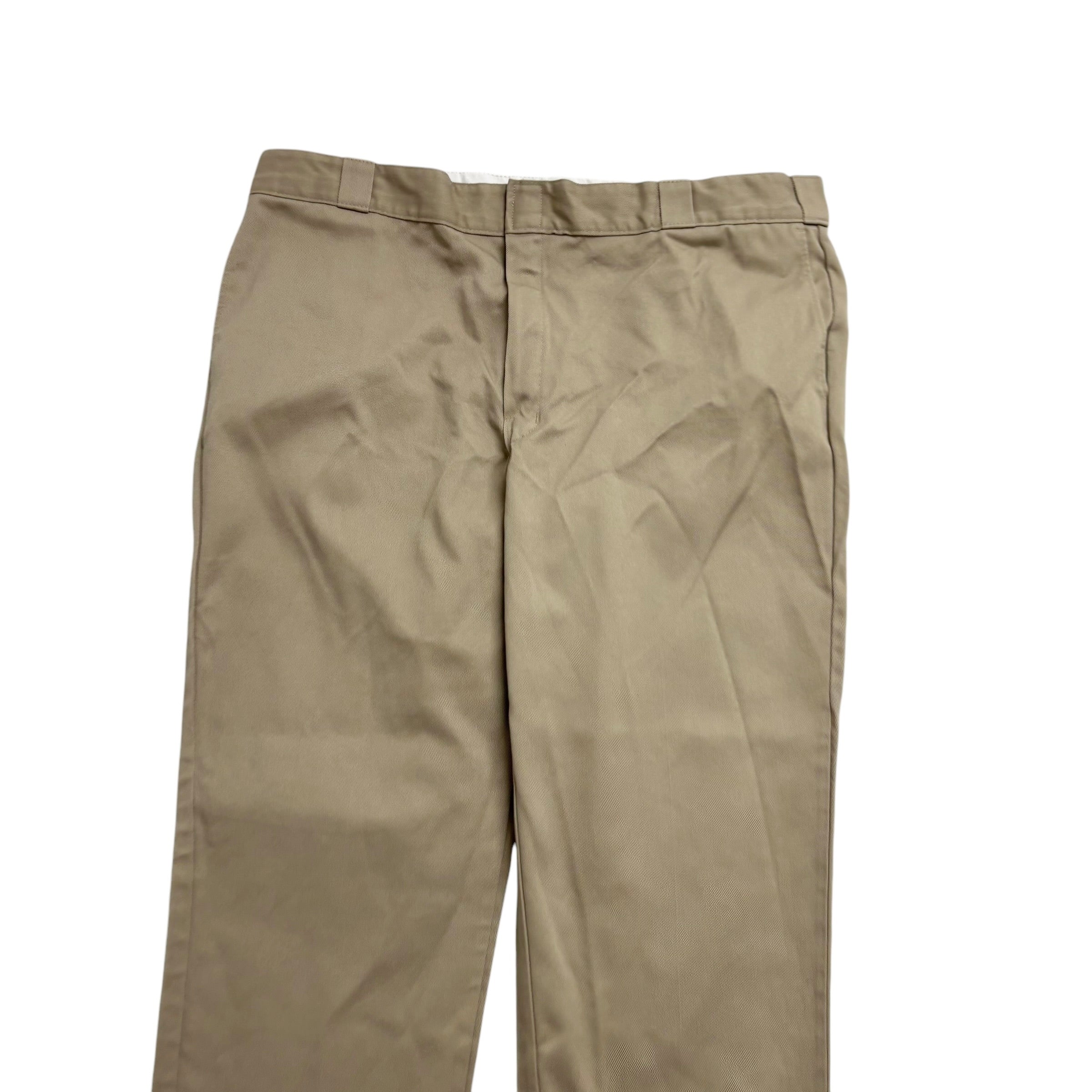 Dickies 874 Trousers W44 L30 Mens Beige Desert Sand Pants Original Fit Workwear