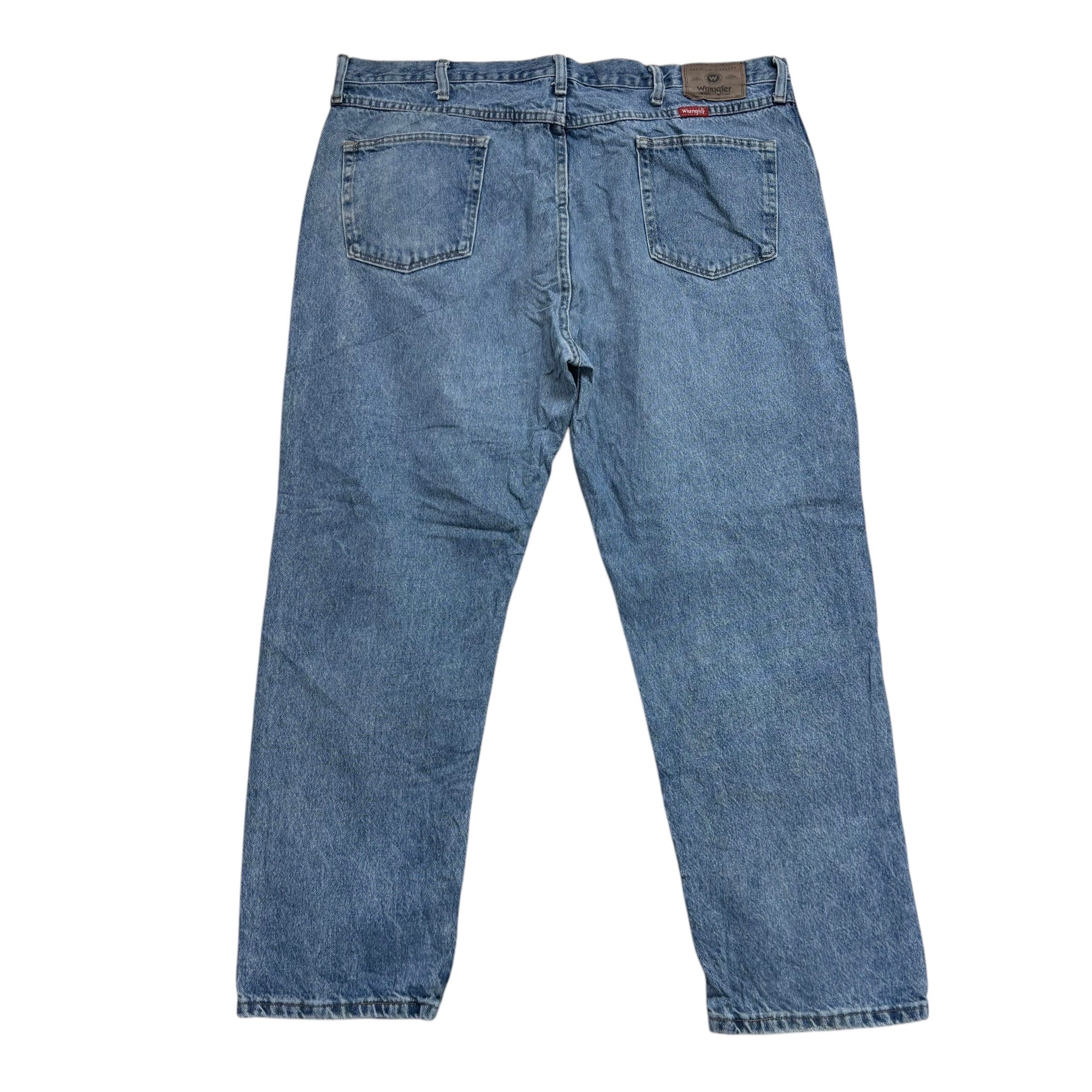 Wrangler Jeans W42 L30 Mens Light Blue Regular Straight Fit Denim