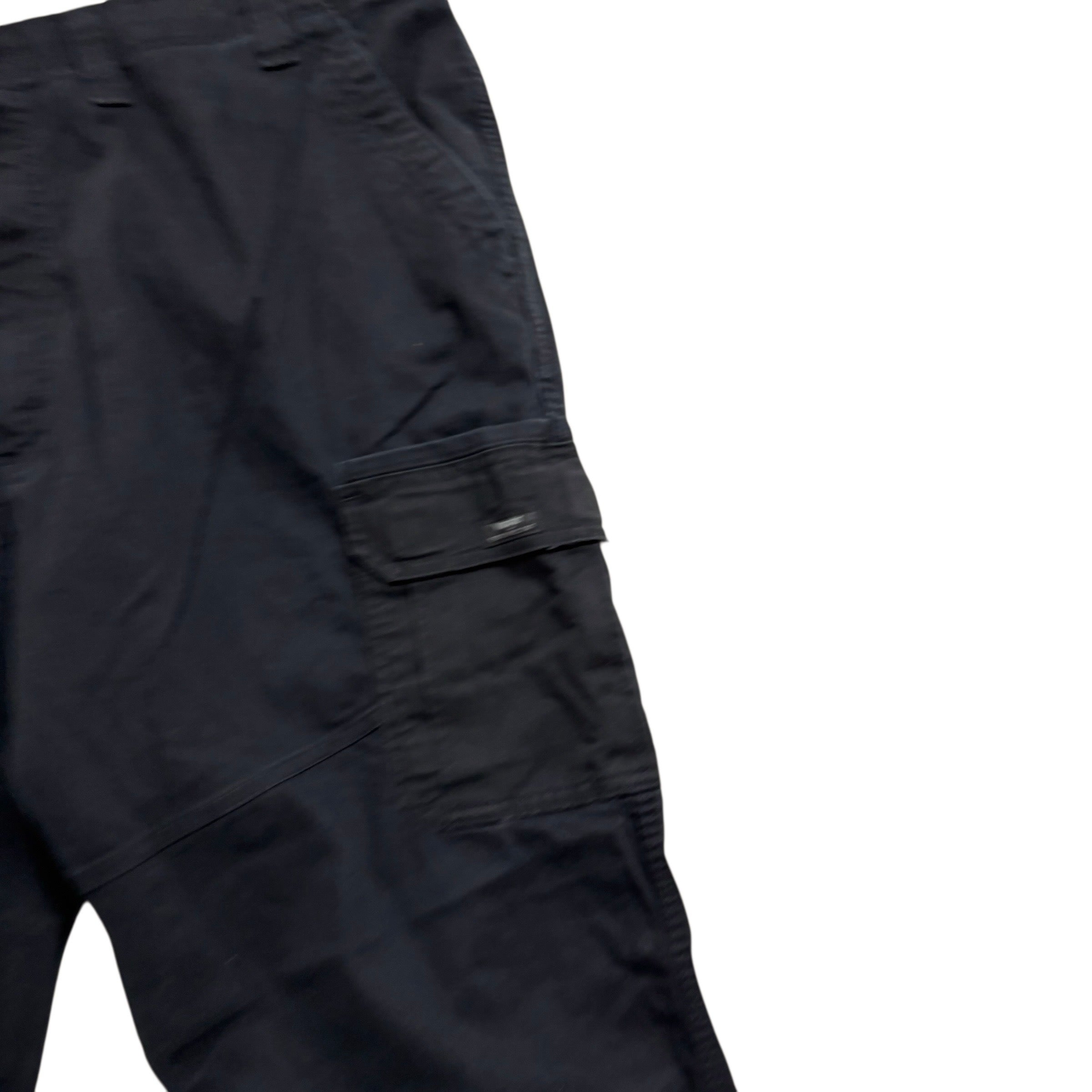 Wrangler Cargo Pants W44 L32 Mens Black Relaxed Straight Fit Trousers (E)