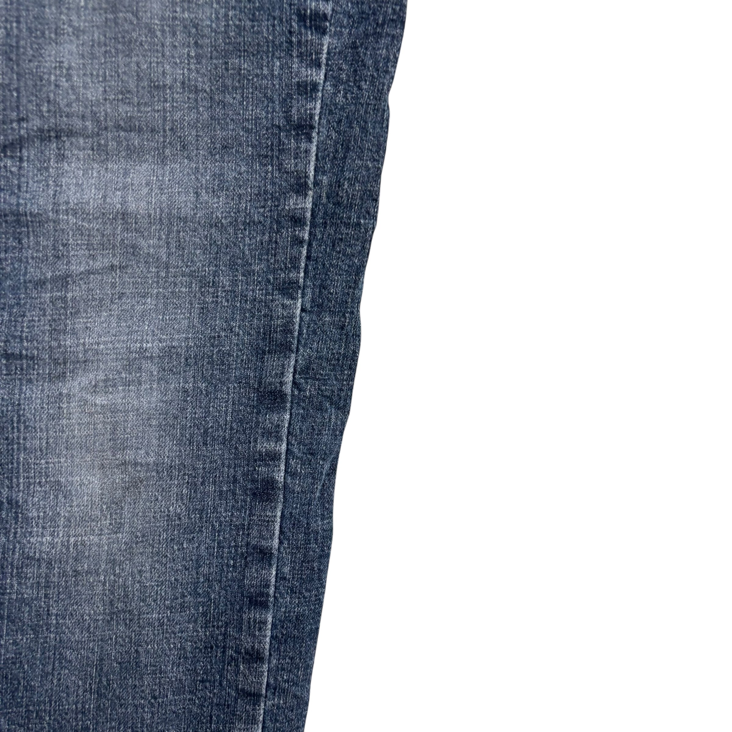Levis Signature Jeans W30 L30 Mens Mid Blue Regular Bootcut Fit Stretch