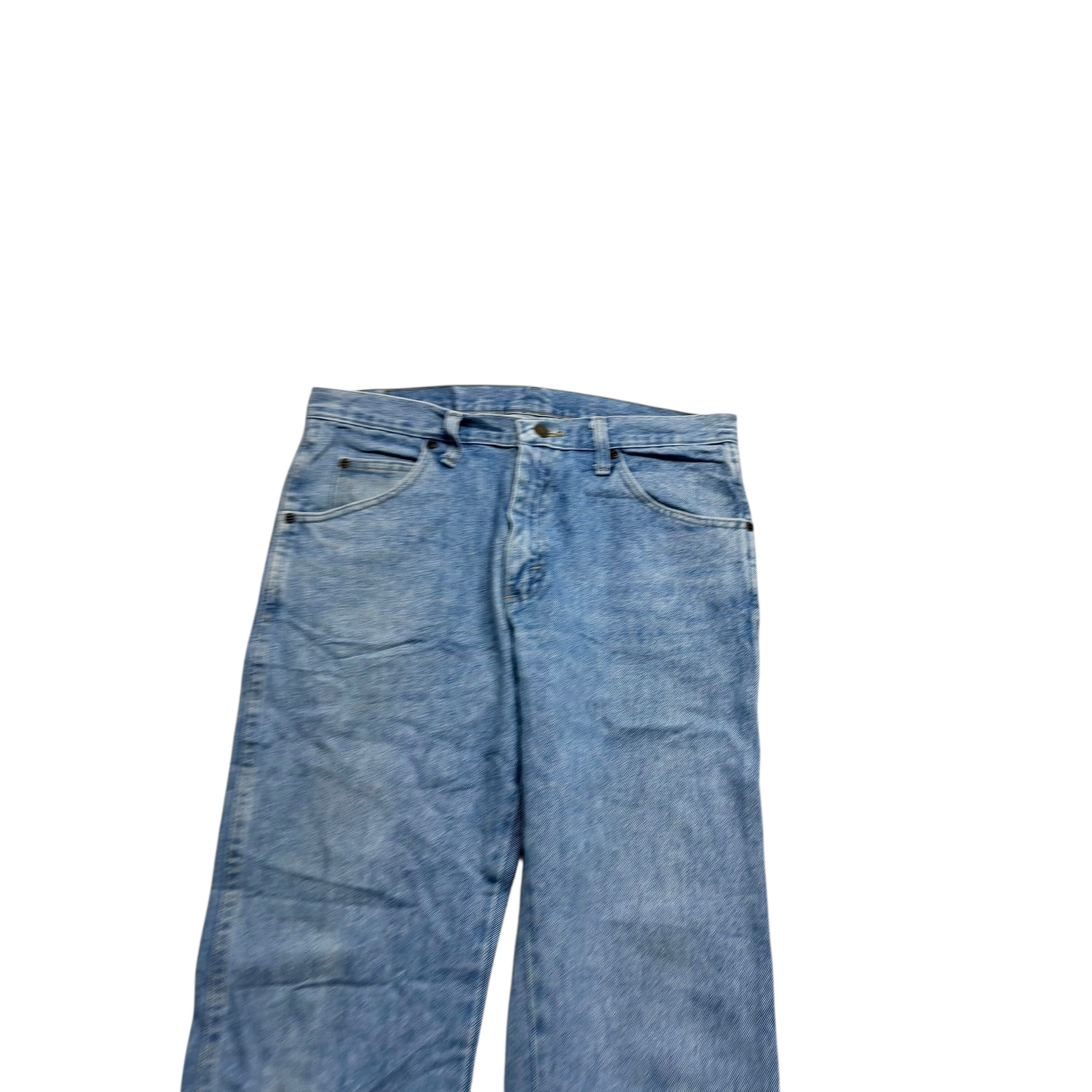 Wrangler Jeans W32 L30 Mens Light Blue Regular Straight Fit Vintage Denim (E)