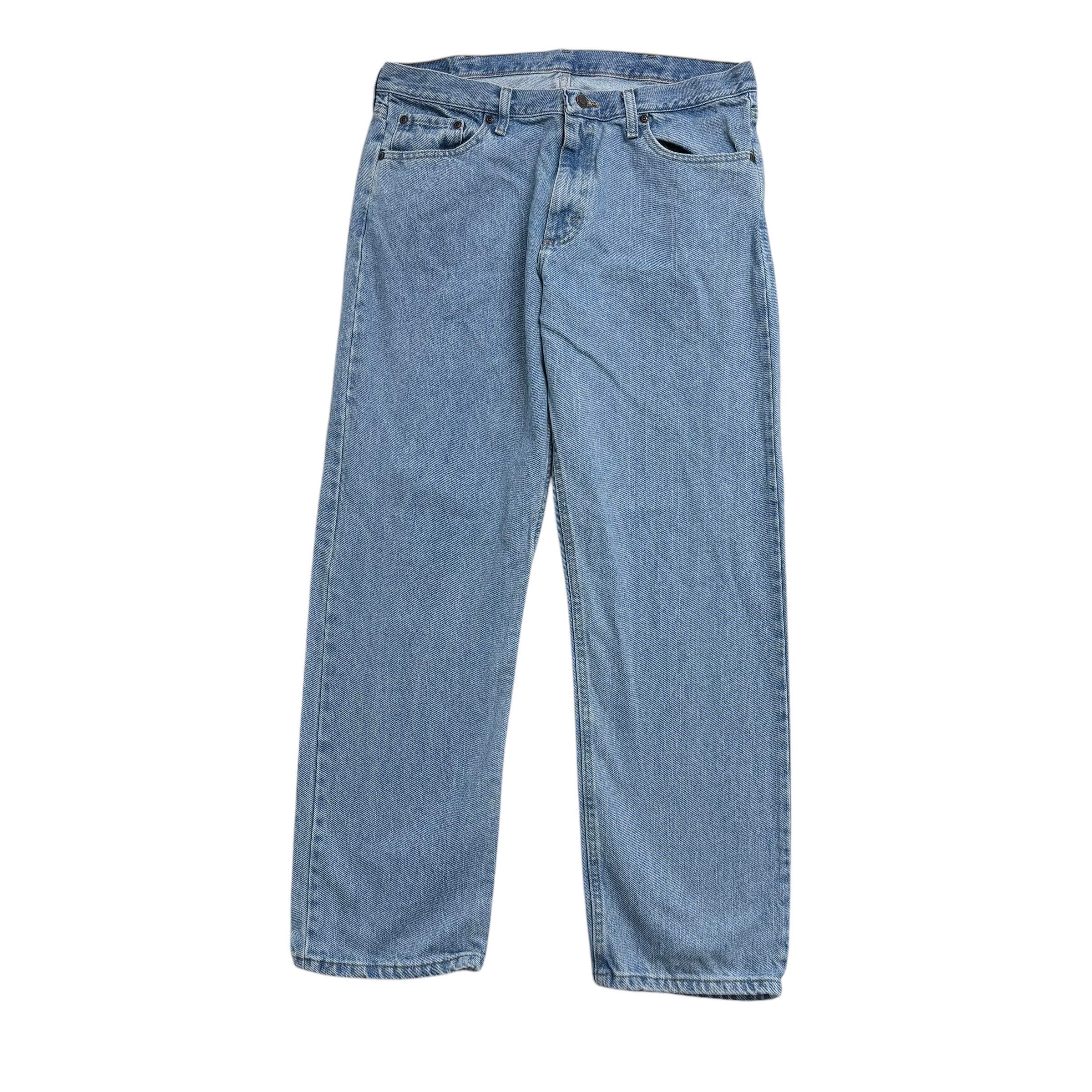 Wrangler Jeans W36 L30 Mens Light Blue Relaxed Straight Fit Denim (E)