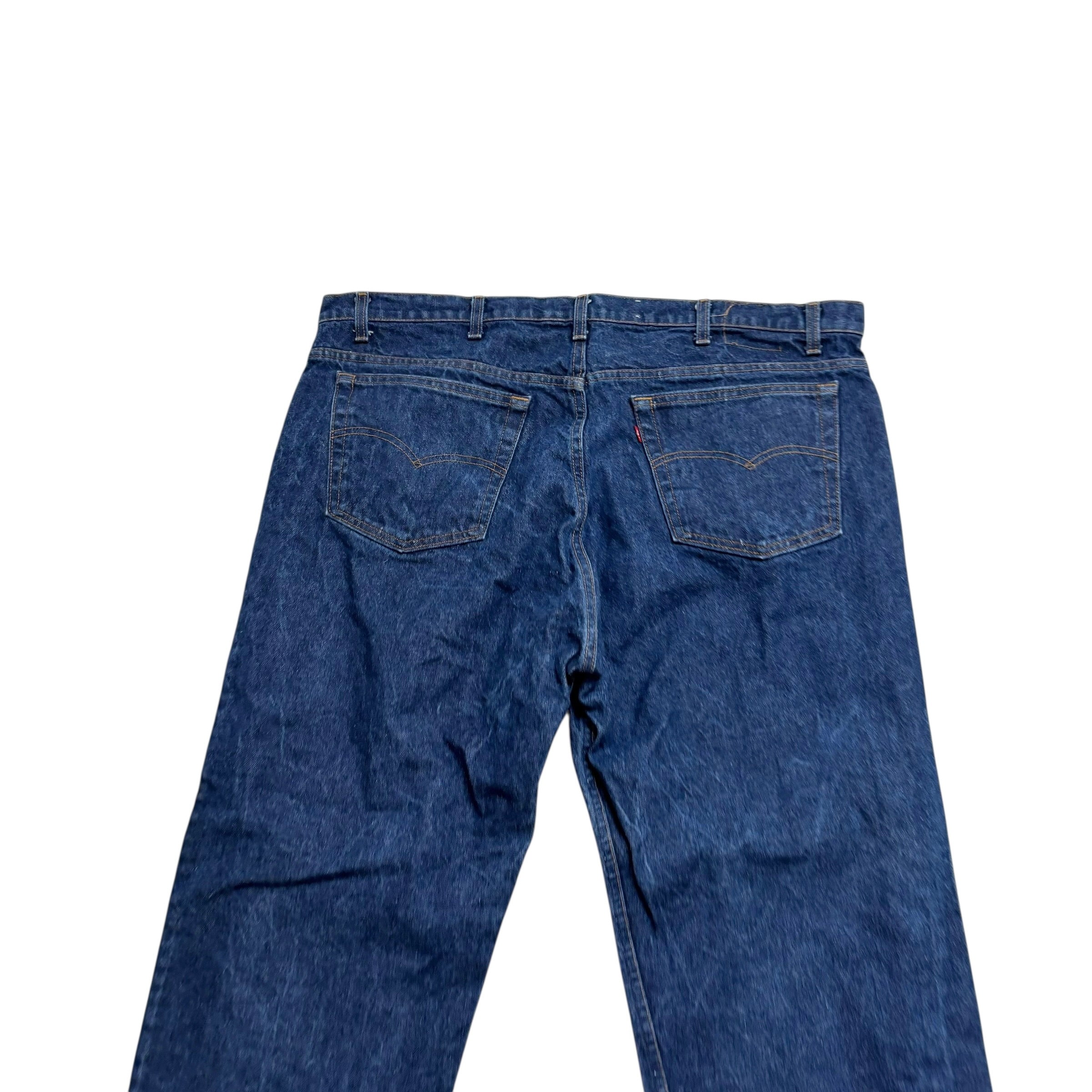 Levis 505 Jeans W44 L32 Mens Dark Blue Regular Straight Fit Vintage 80s