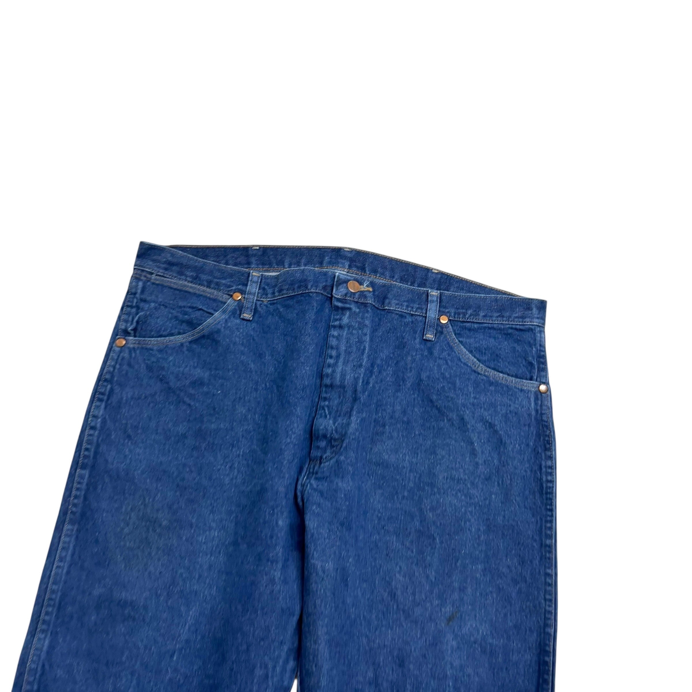 Wrangler Jeans Cowboy Cut W40 L30 Mens Dark Blue 13MWZ Original Fit Denim