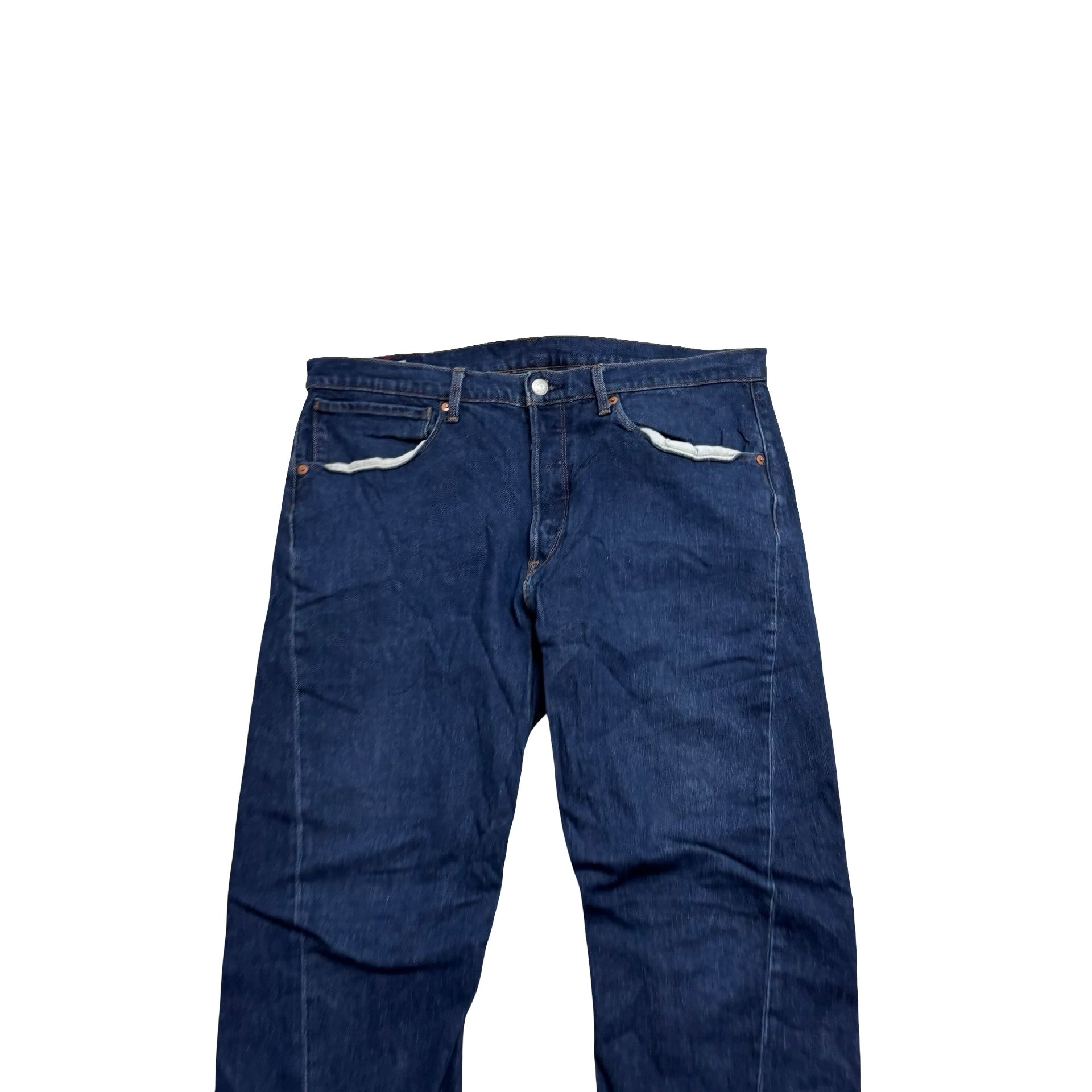 Levis 502 Engineered Jeans W36 L30 Mens Dark Blue Twisted Tapered Stretch (E)