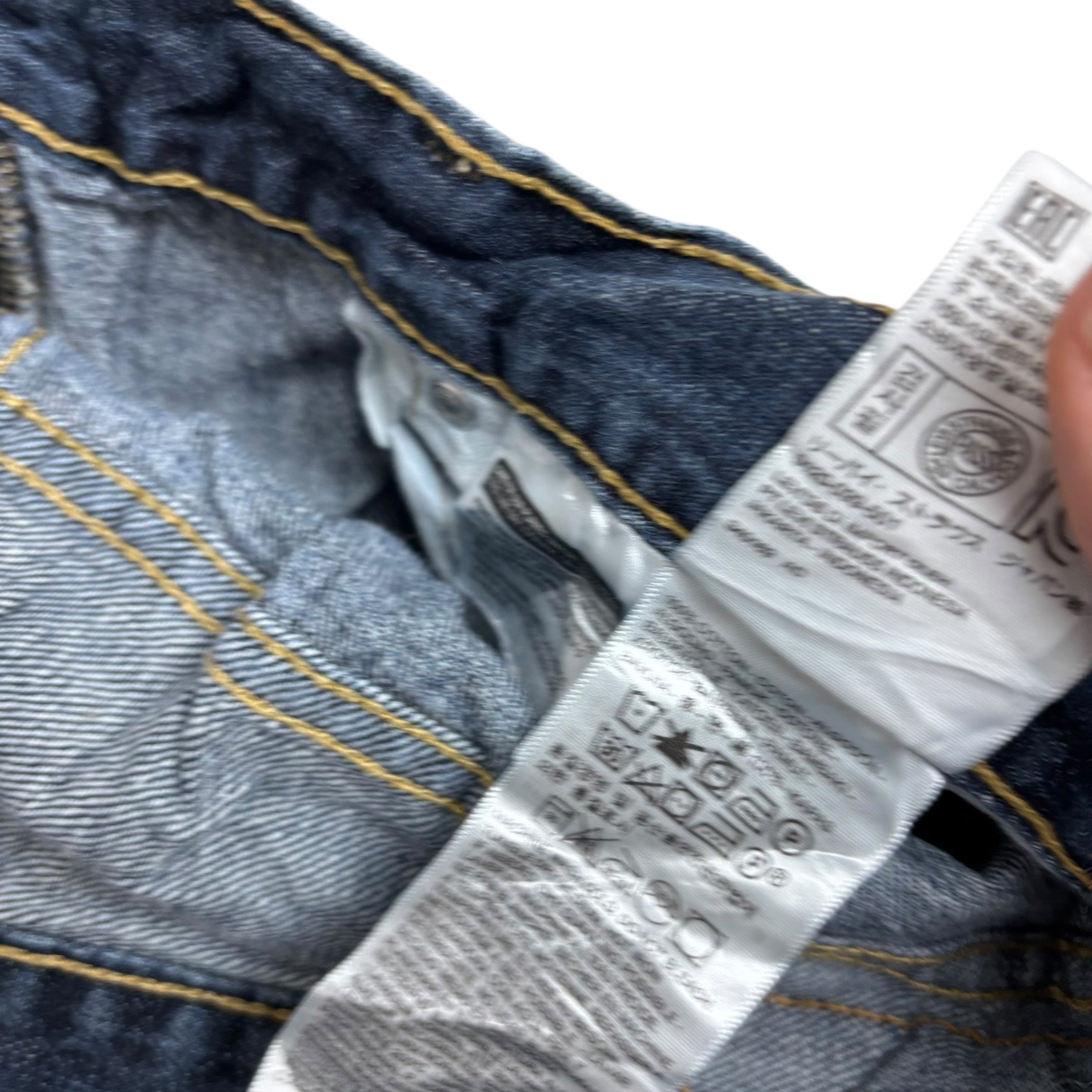 Levis 559 Jeans W38 L30 Mens Dark Blue Baggy Relaxed Straight Fit Denim (E)