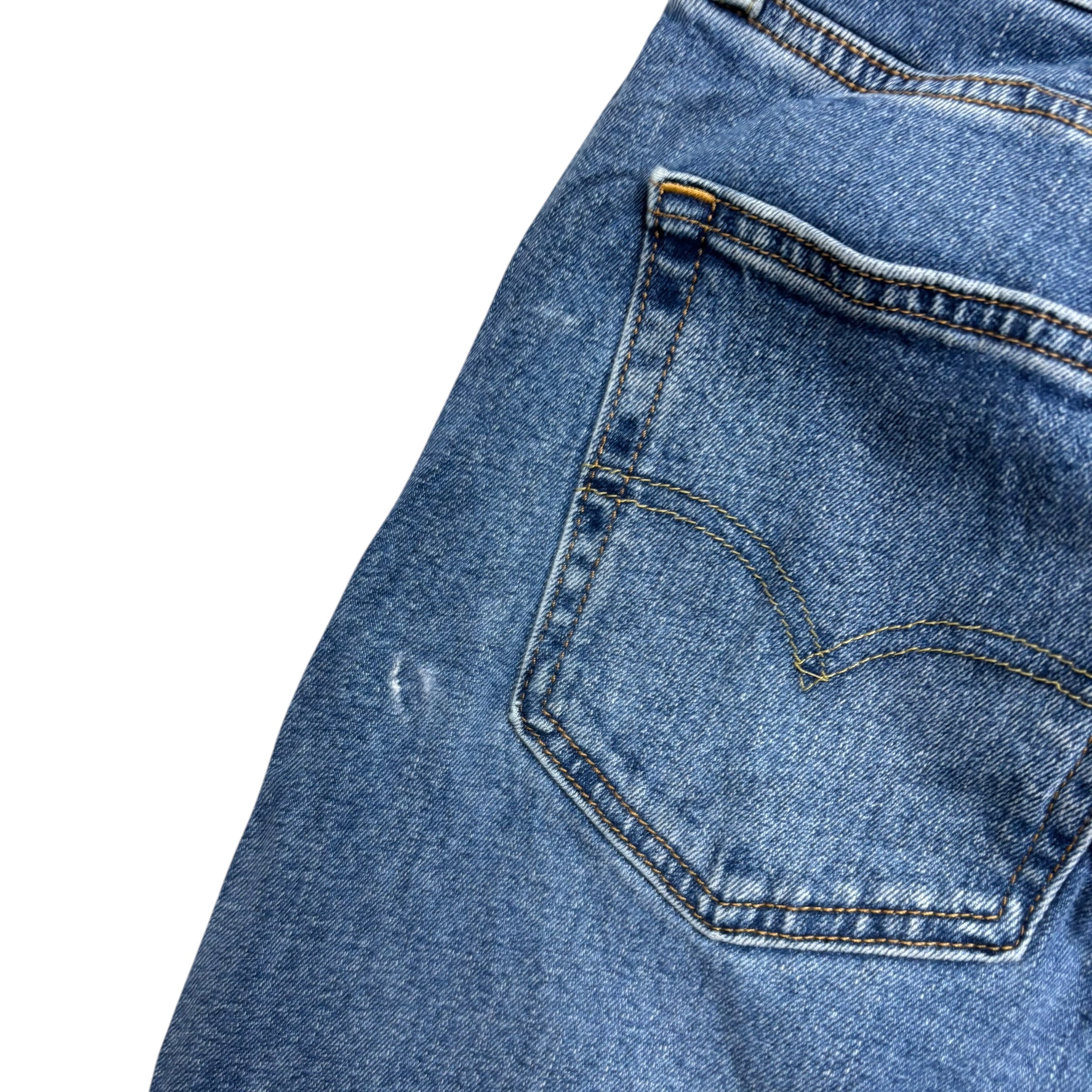 Levis 512 Jeans W34 L36 Mens Mid Blue Slim Tapered Fit Stretch Denim