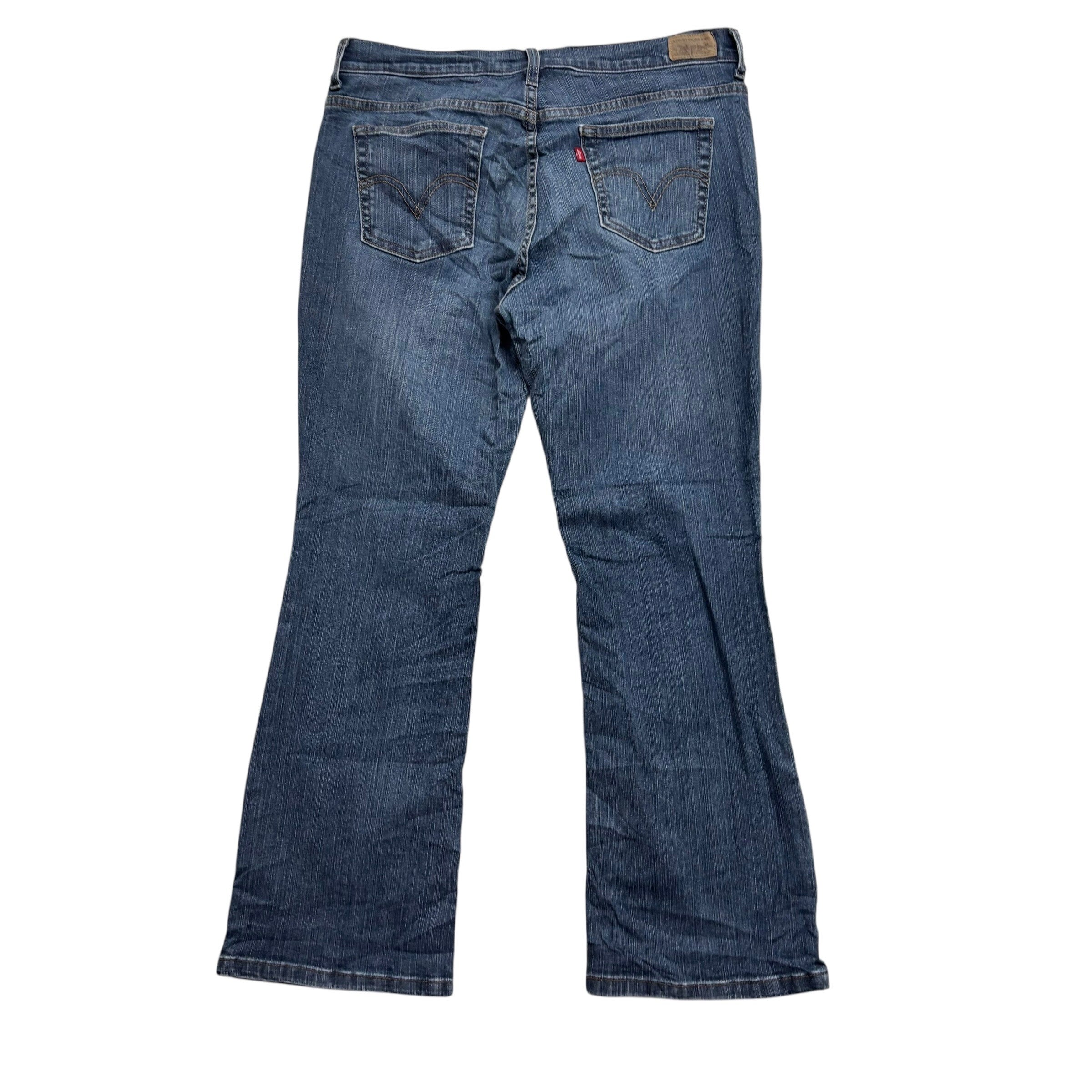 Levis 515 Jeans W32 L29 Womens Regular Bootcut Mid Blue Stretch Vintage (E)