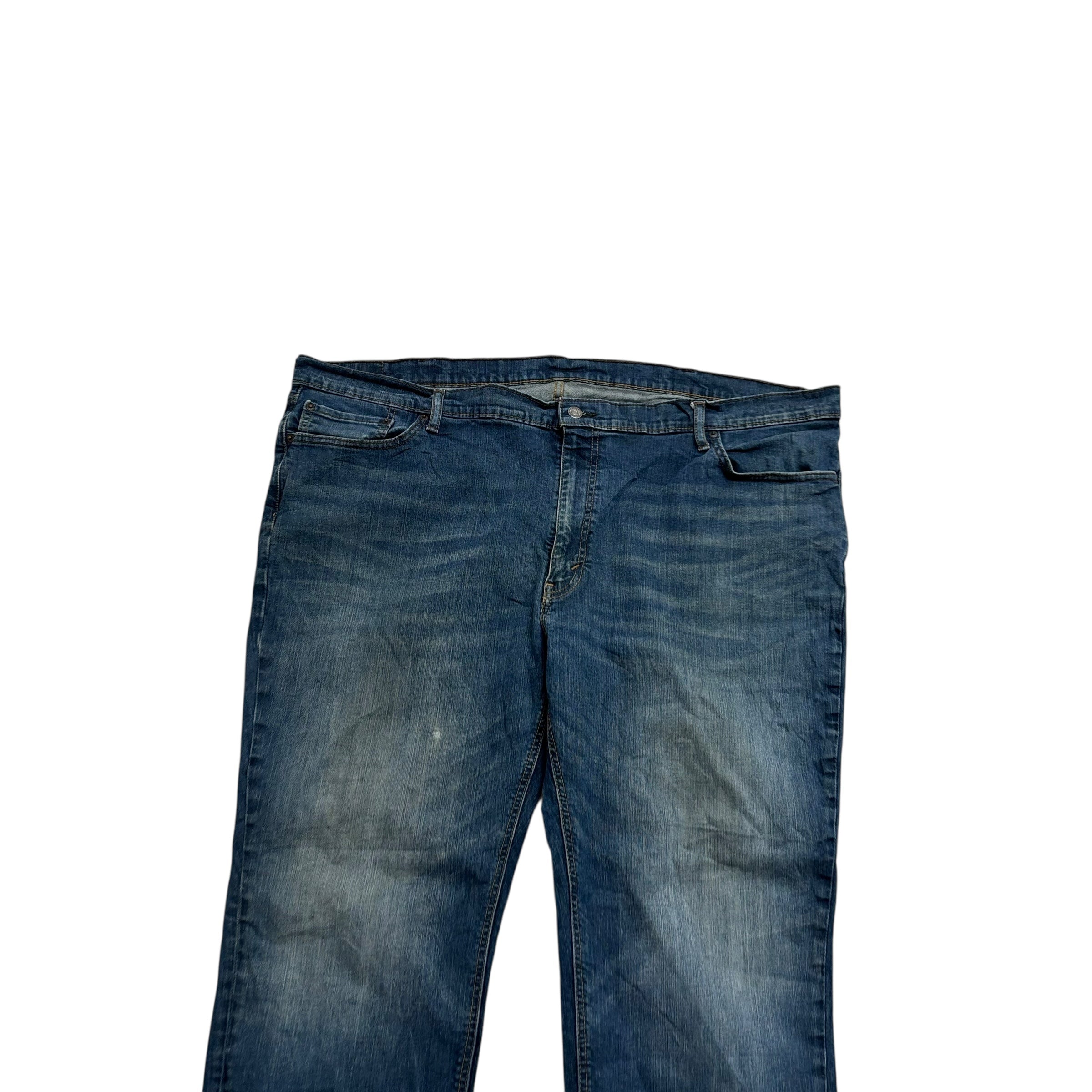 Levis 541 Jeans W50 L28 Mens Dark Blue Athletic Tapered Fit Stretch Denim (F)