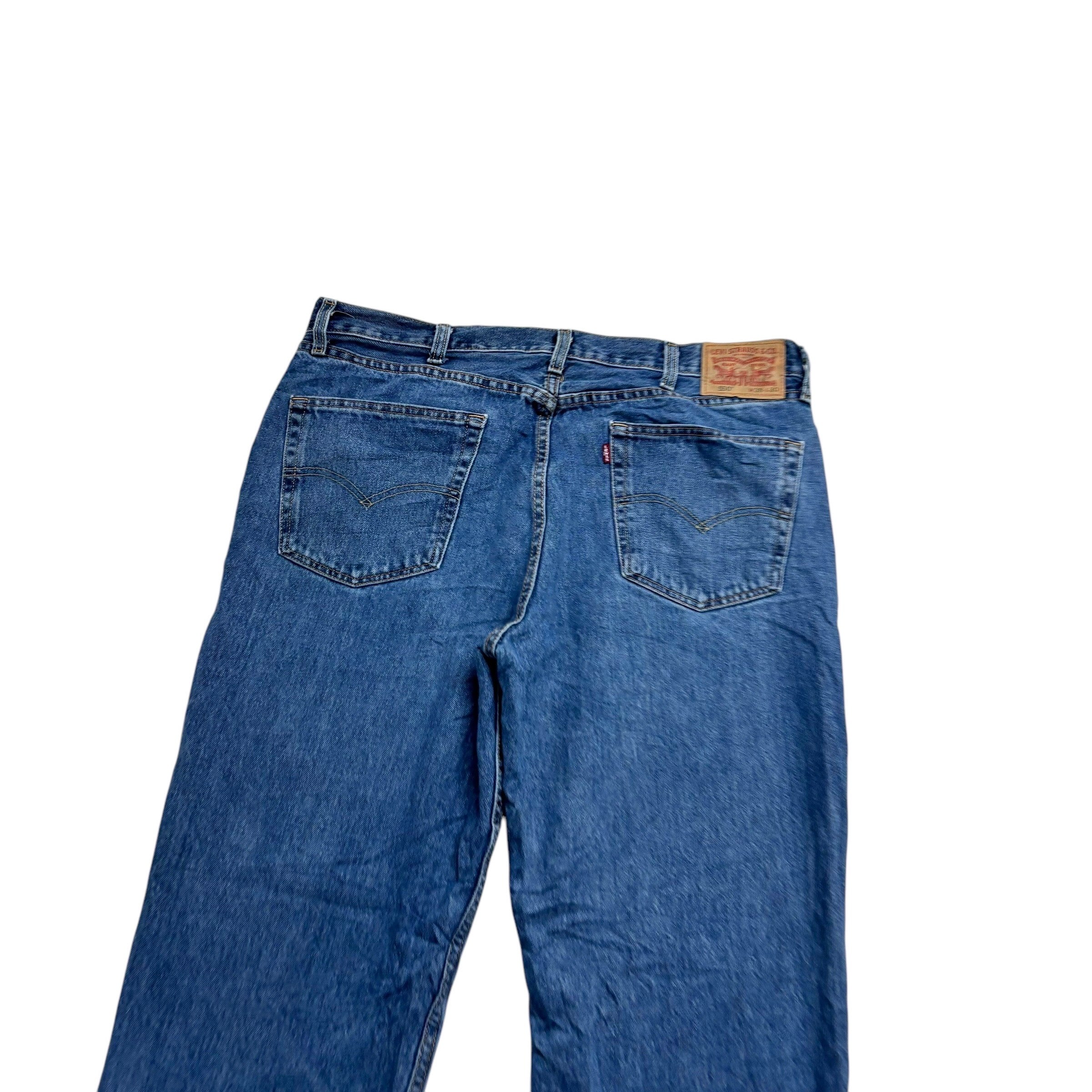Levis 550 Jeans W38 L30 Mens Mid Blue Baggy Relaxed Straight Fit Denim