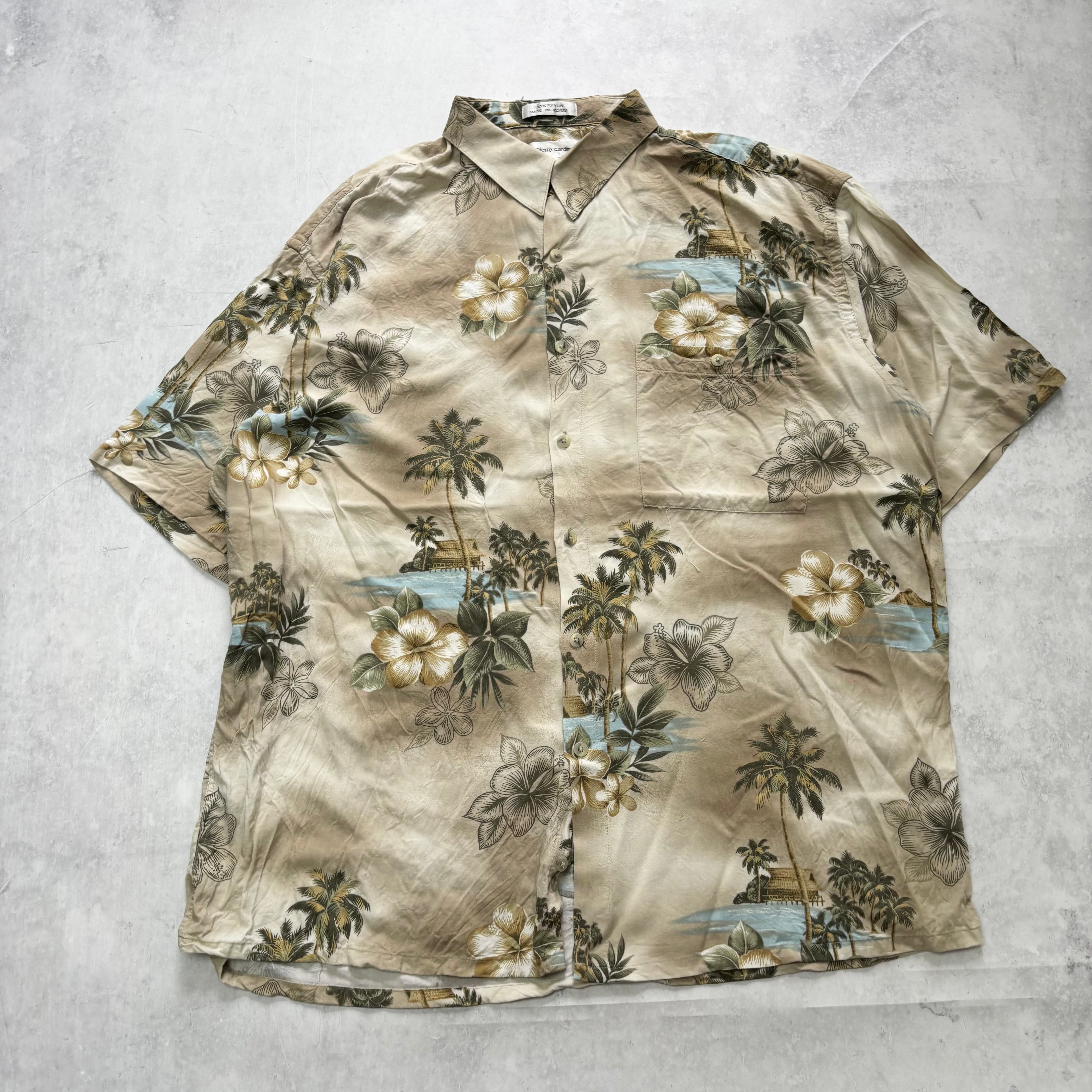 Vintage Hawaiian Shirt Mens XL Floral Aloha Short Sleeve Rayon (E)