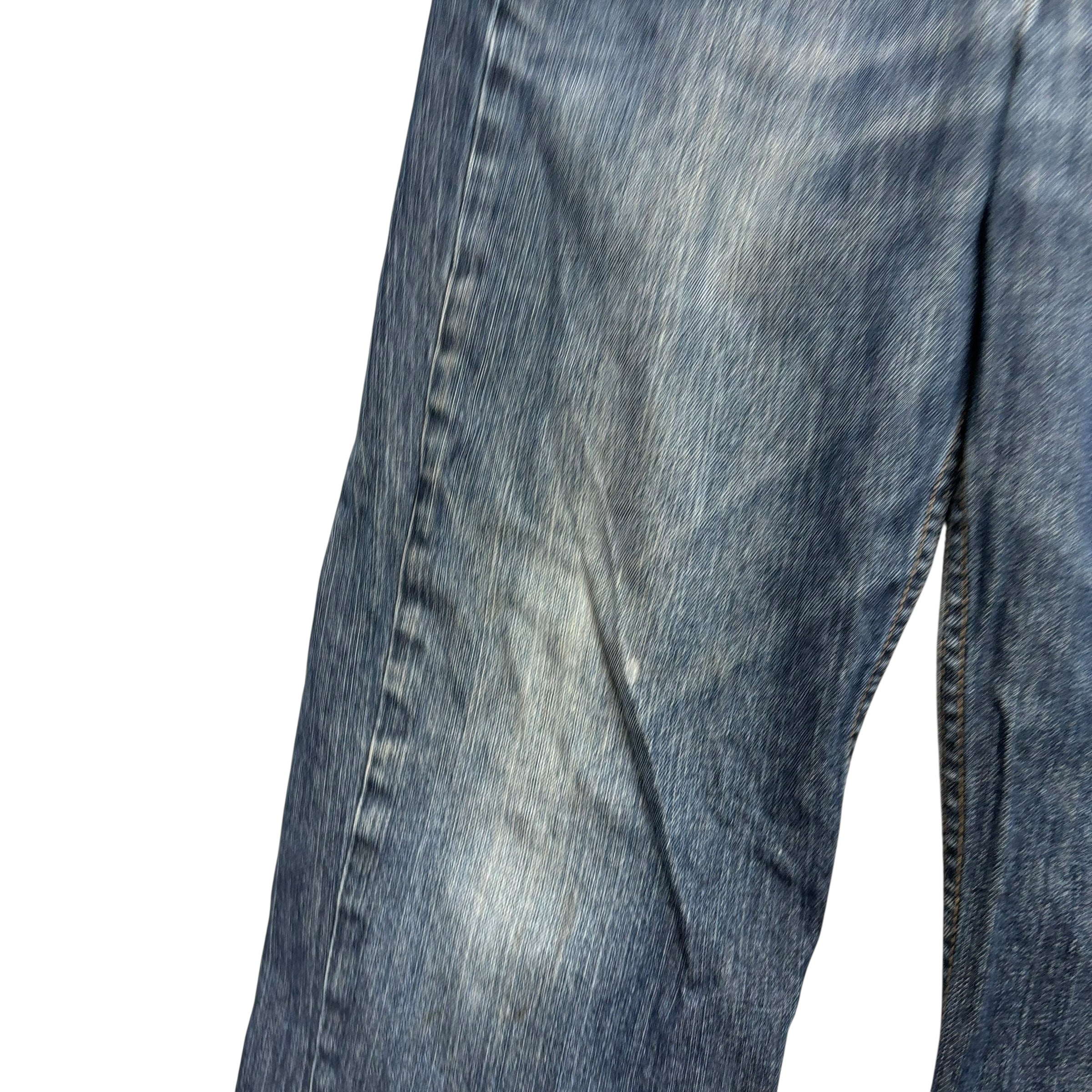 Levis 514 Jeans W32 L30 Mens Dark Blue Regular Straight Fit Denim (F)