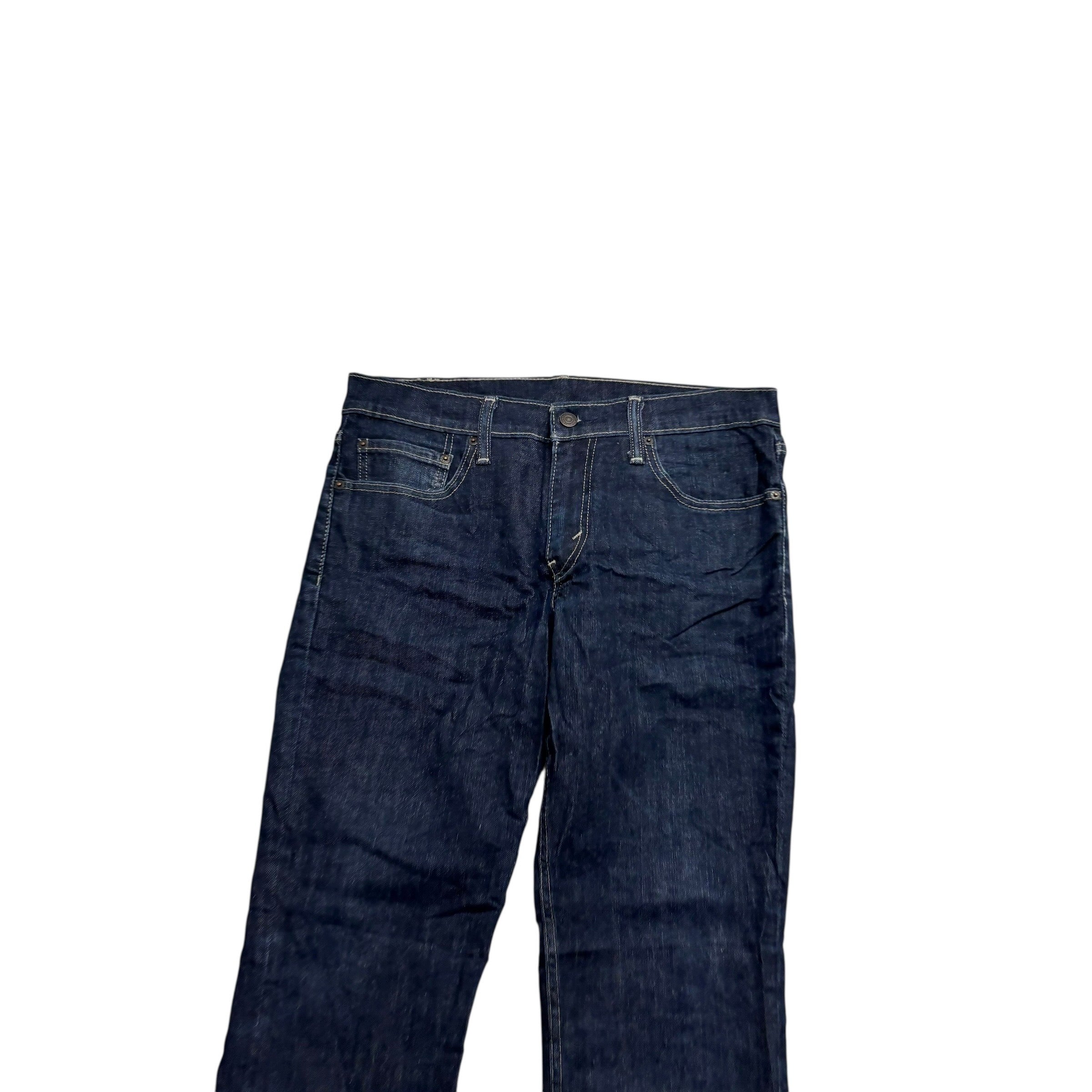 Levis 511 Jeans W32 L30 Mens Dark Blue Slim Fit Stretch Denim (E)