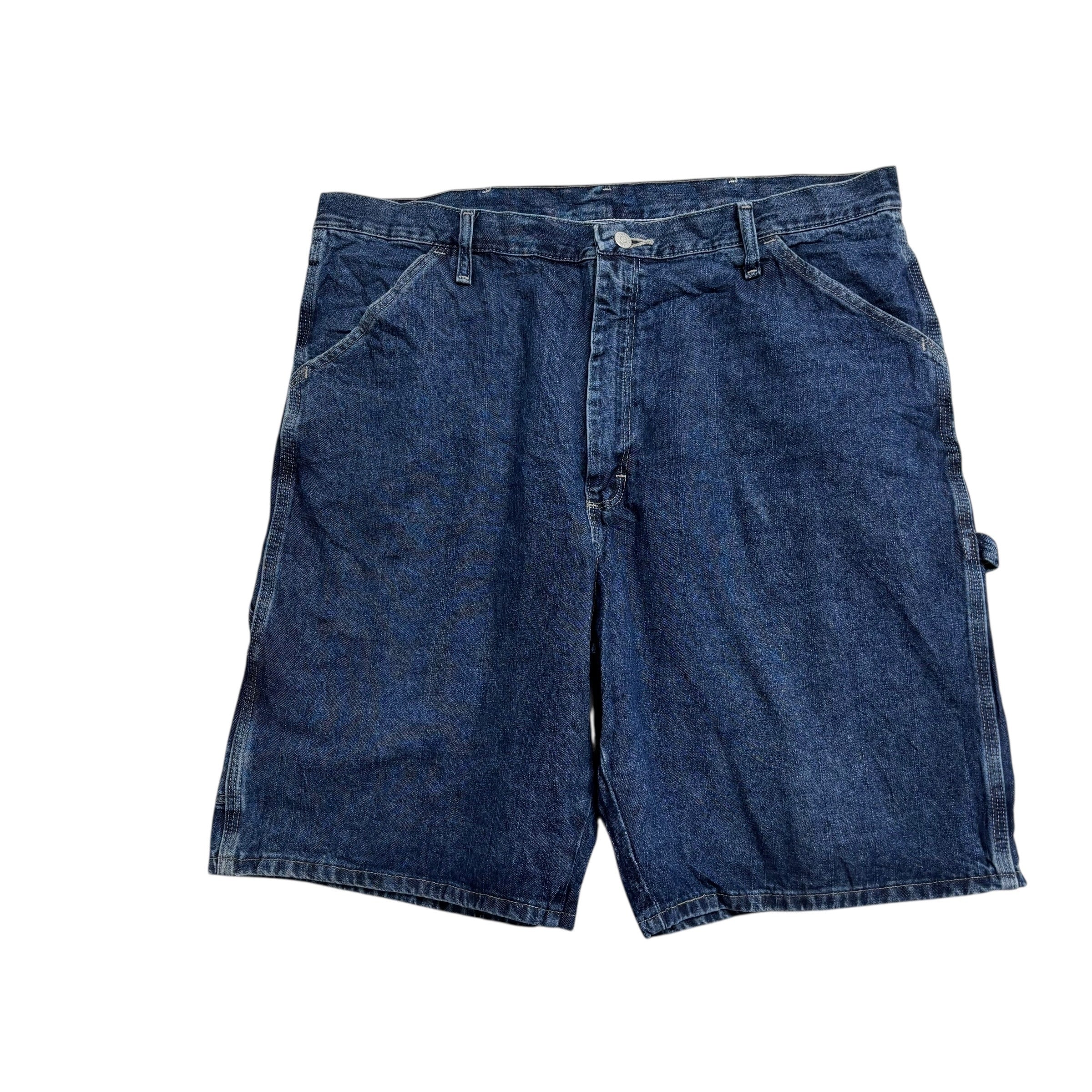 Wrangler Baggy Jorts W38 Mens Dark Blue Denim Shorts Relaxed Fit Carpenter (E)