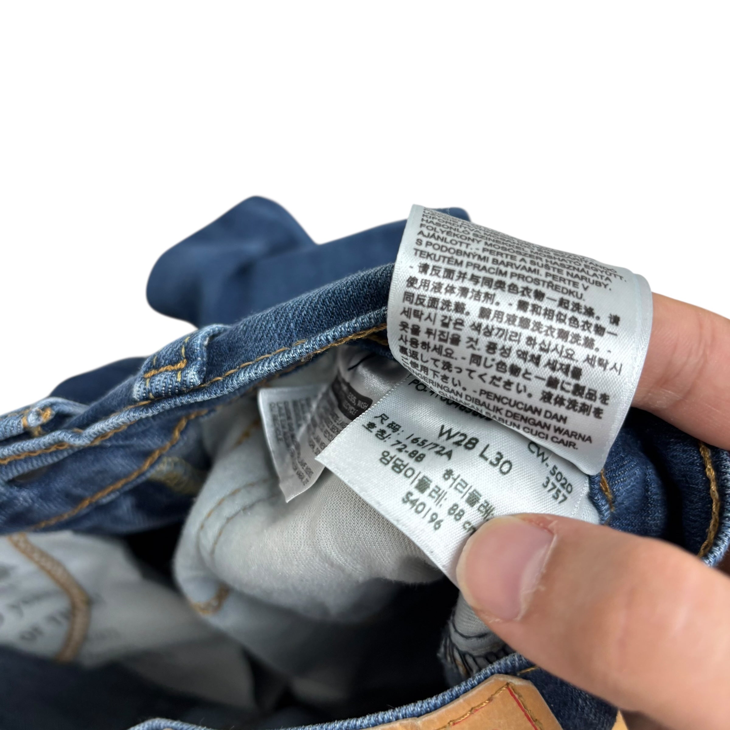 Levis 514 Jeans W28 L29 Mens Dark Blue Regular Straight Fit Stretch Denim