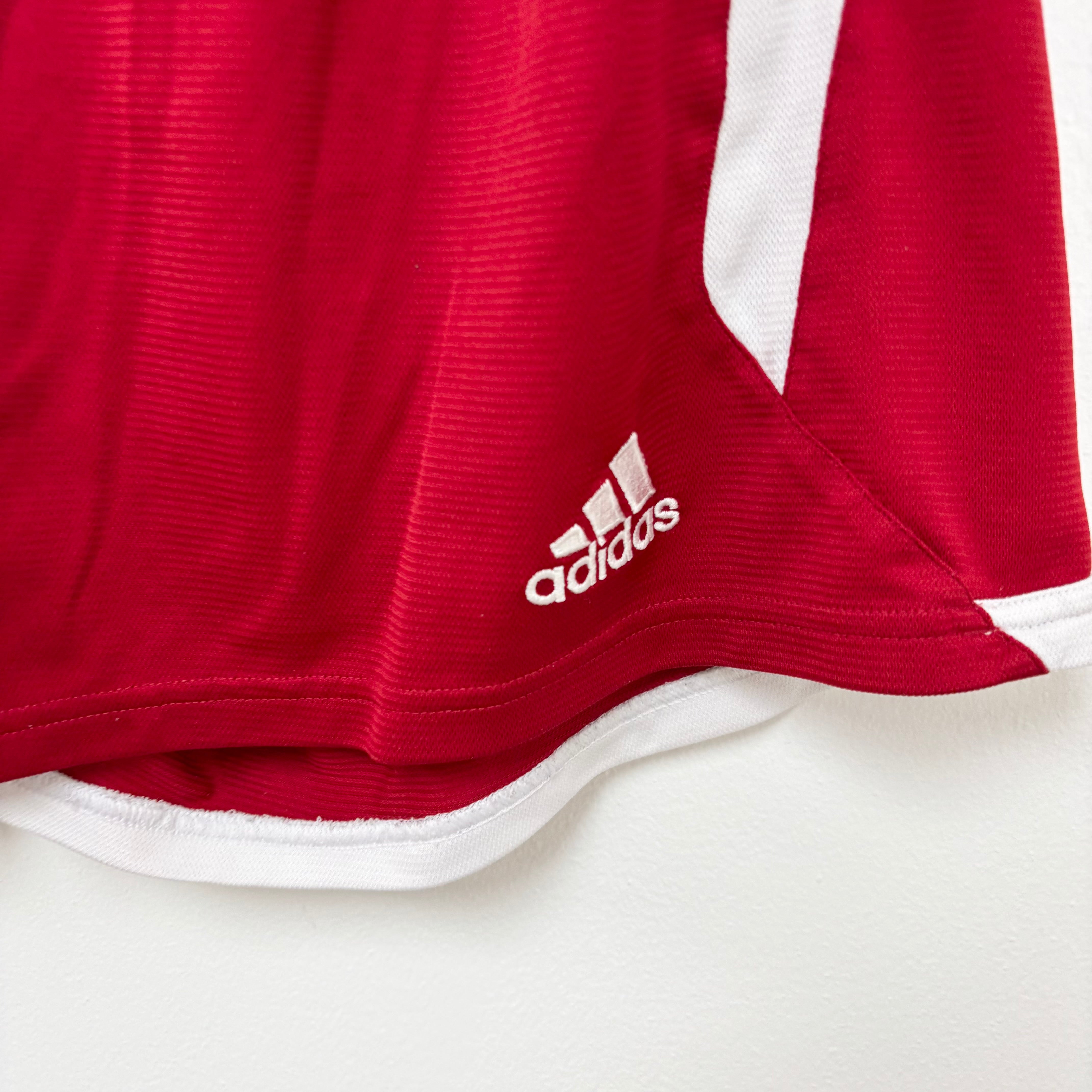 Adidas Shorts Mens XL Red Sports Running Gym Athletic Vintage
