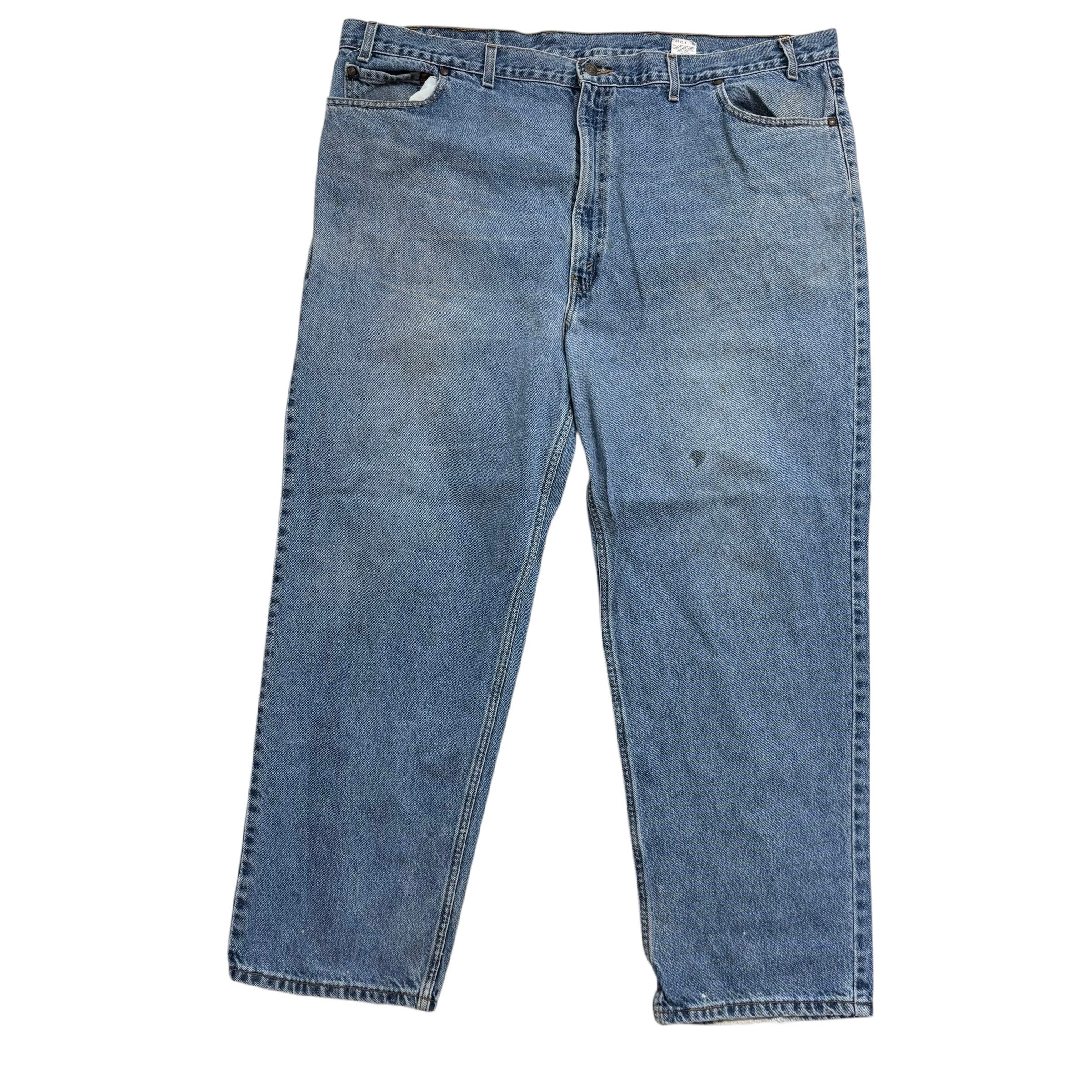 Levis 540 Jeans W46 L30 Mens Light Blue Relaxed Tapered Fit Vintage Denim (F)