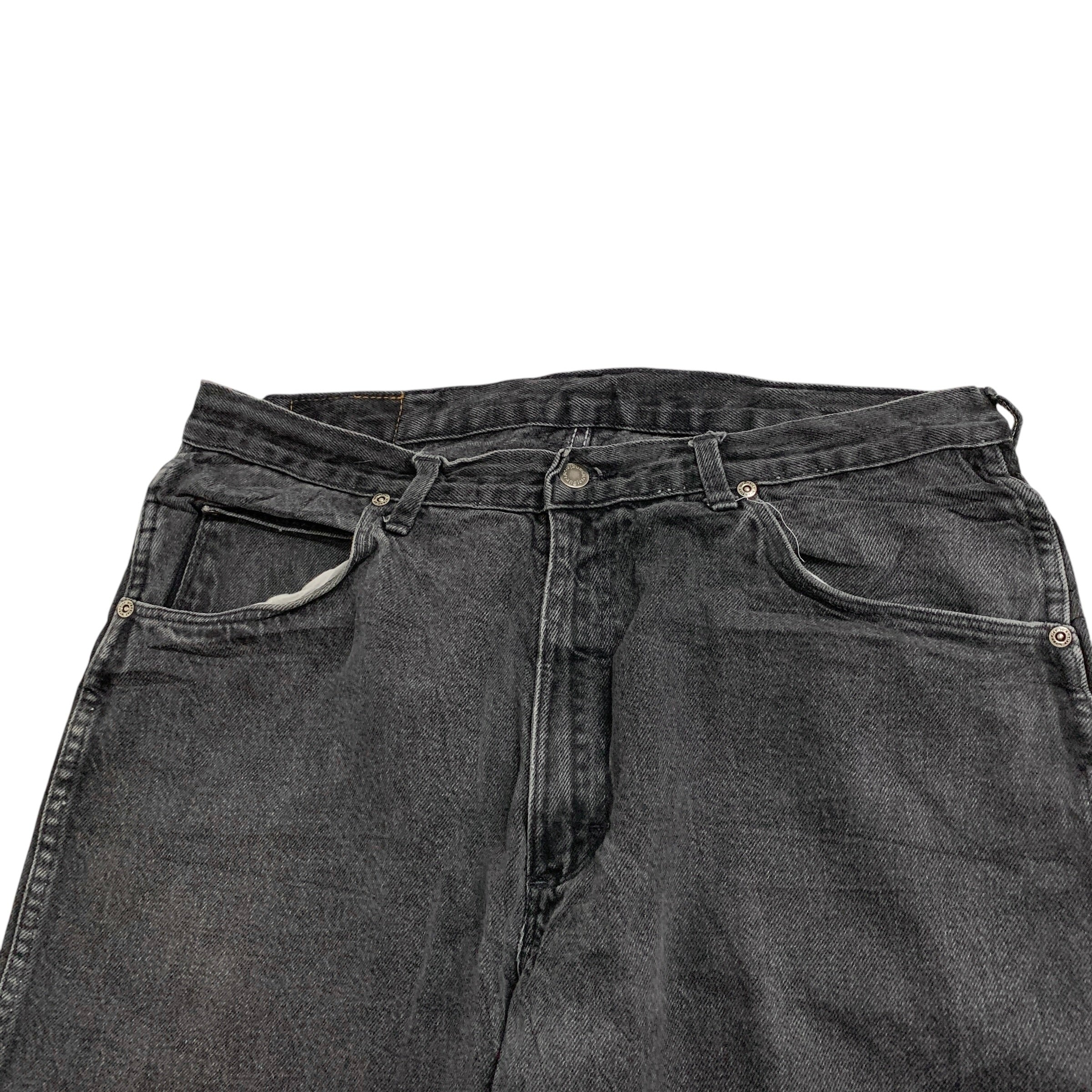 Wrangler Jeans W36 L32 Mens Black Relaxed Straight Fit Vintage Denim