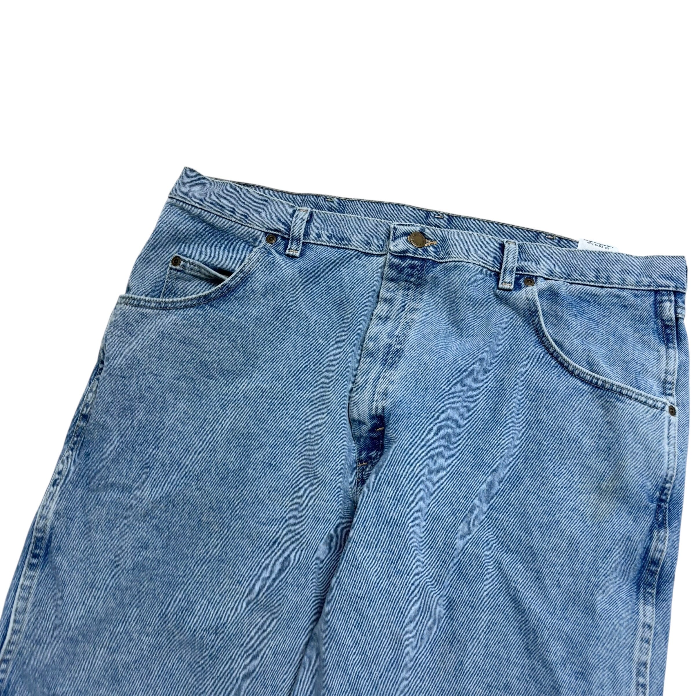 Wrangler Jeans W40 L29 Mens Light Blue Relaxed Tapered Fit Vintage Denim