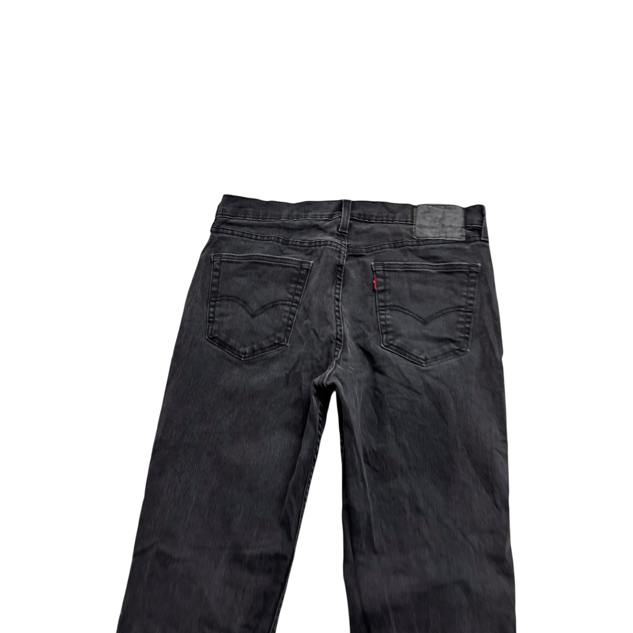 Levis 514 Jeans W32 L32 Mens Black Regular Straight Fit Stretch Denim