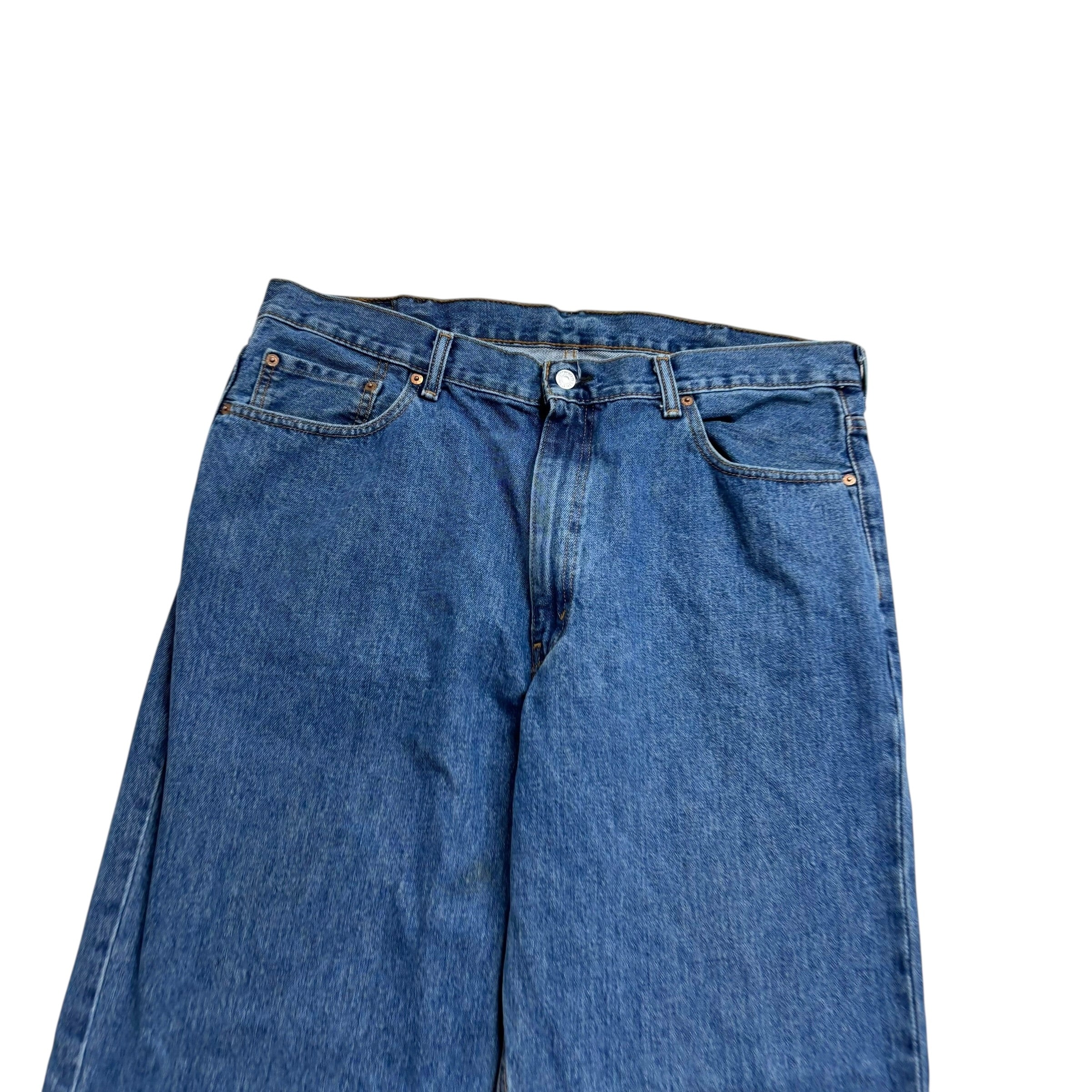 Levis 550 Jeans W40 L32 Mens Mid Blue Baggy Relaxed Straight Fit Denim