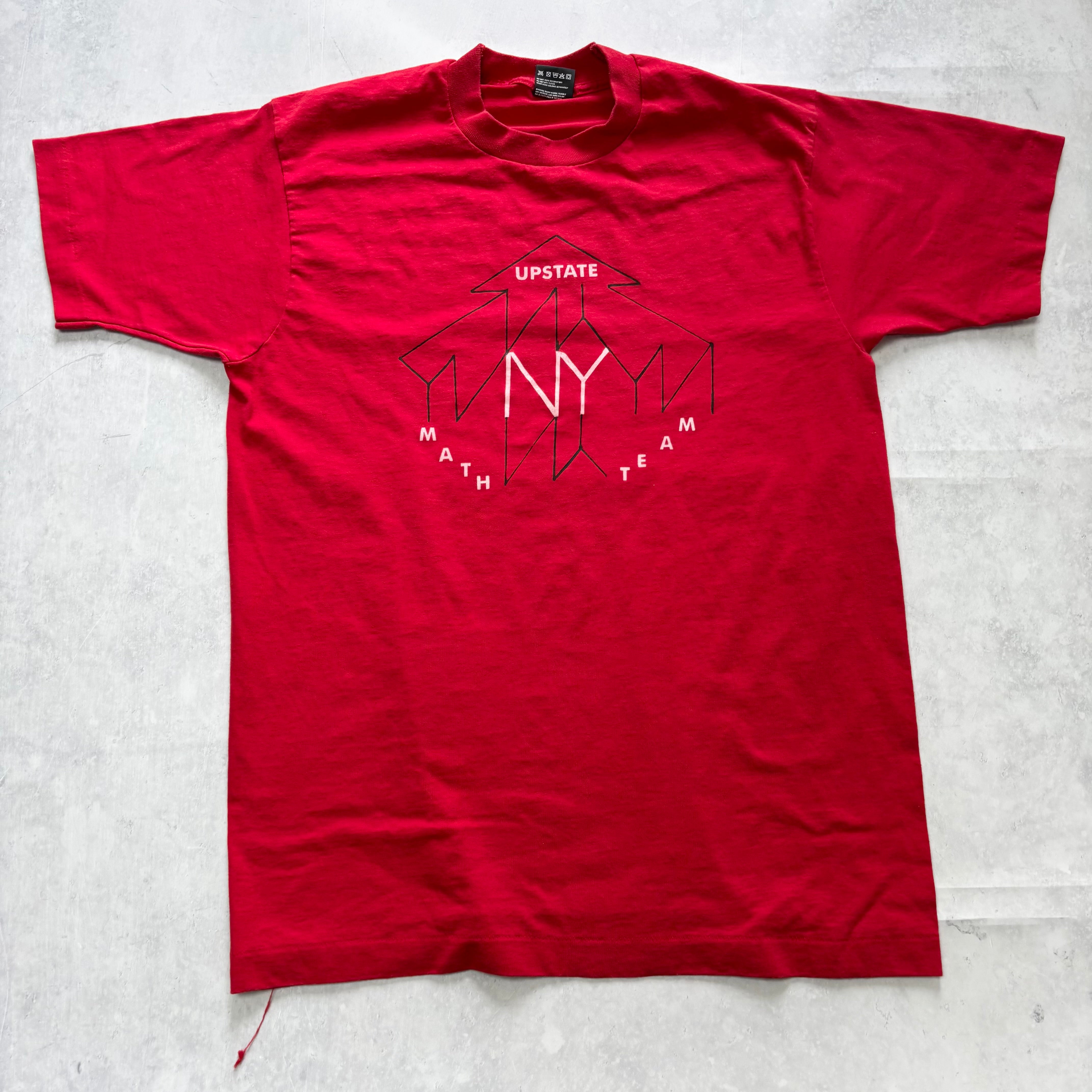 Vintage T Shirt Mens Large Red Single Stitch Graphic Print 90s USA (E)