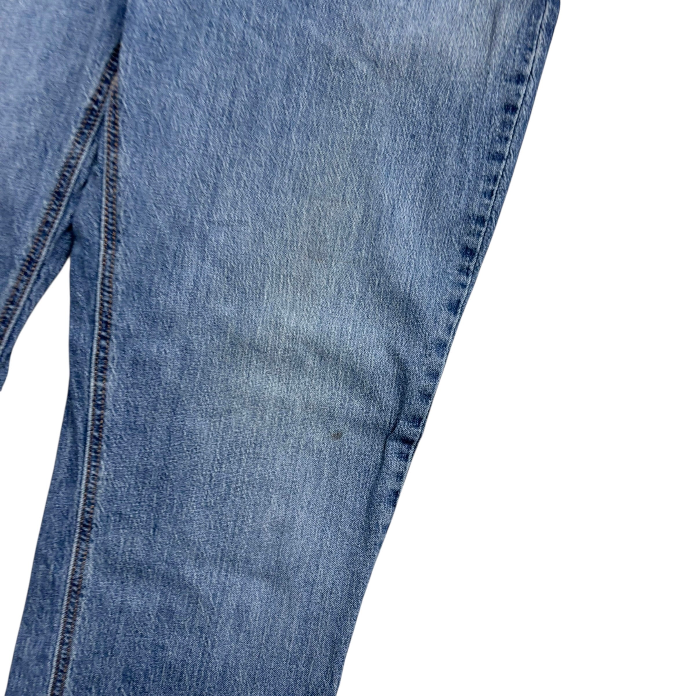 Levis 541 Jeans W38 L30 Mens Mid Blue Athletic Tapered Fit Stretch Denim