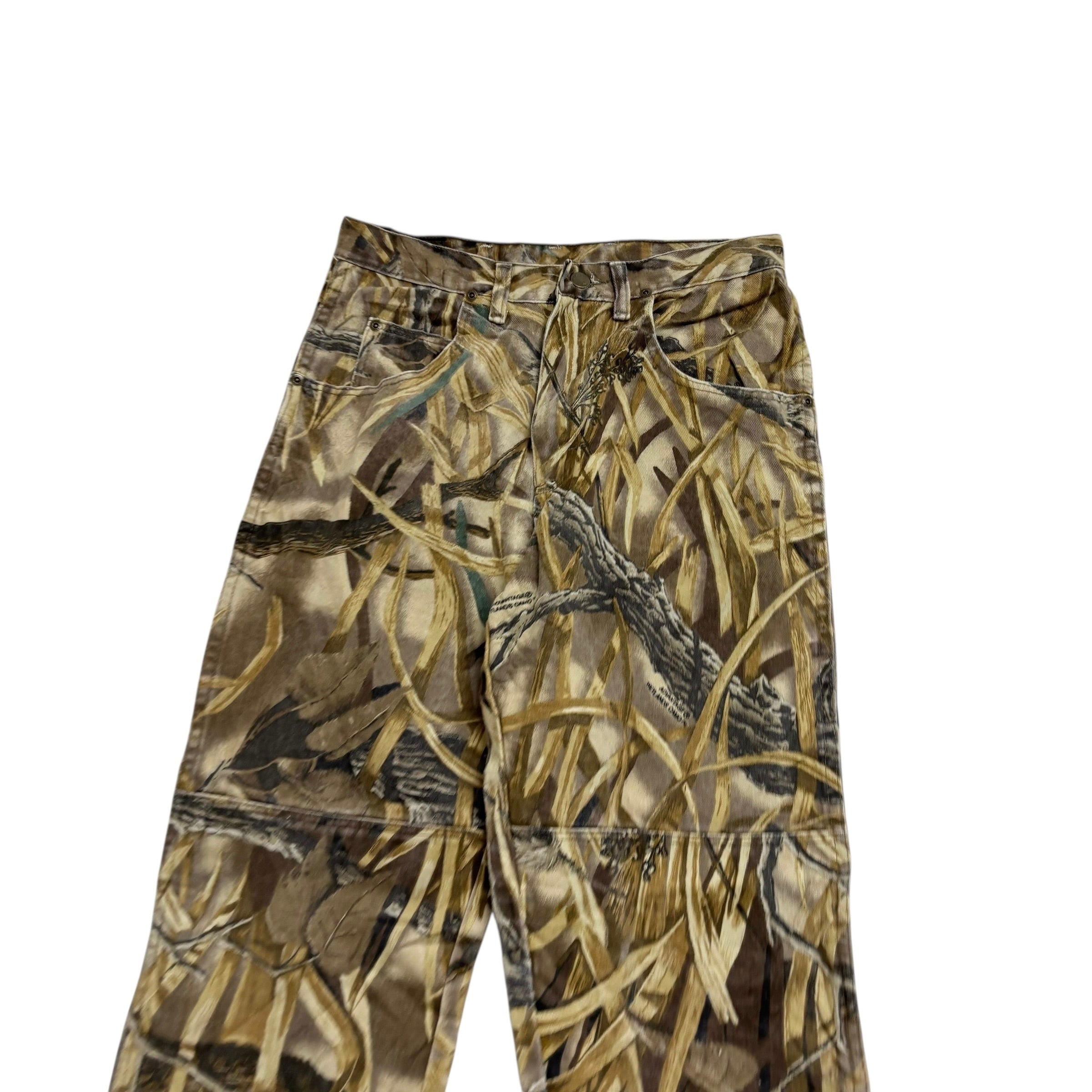 Wrangler Camouflage Jeans W29 L30 Mens Double Knee Realtree Vintage Relaxed (E)