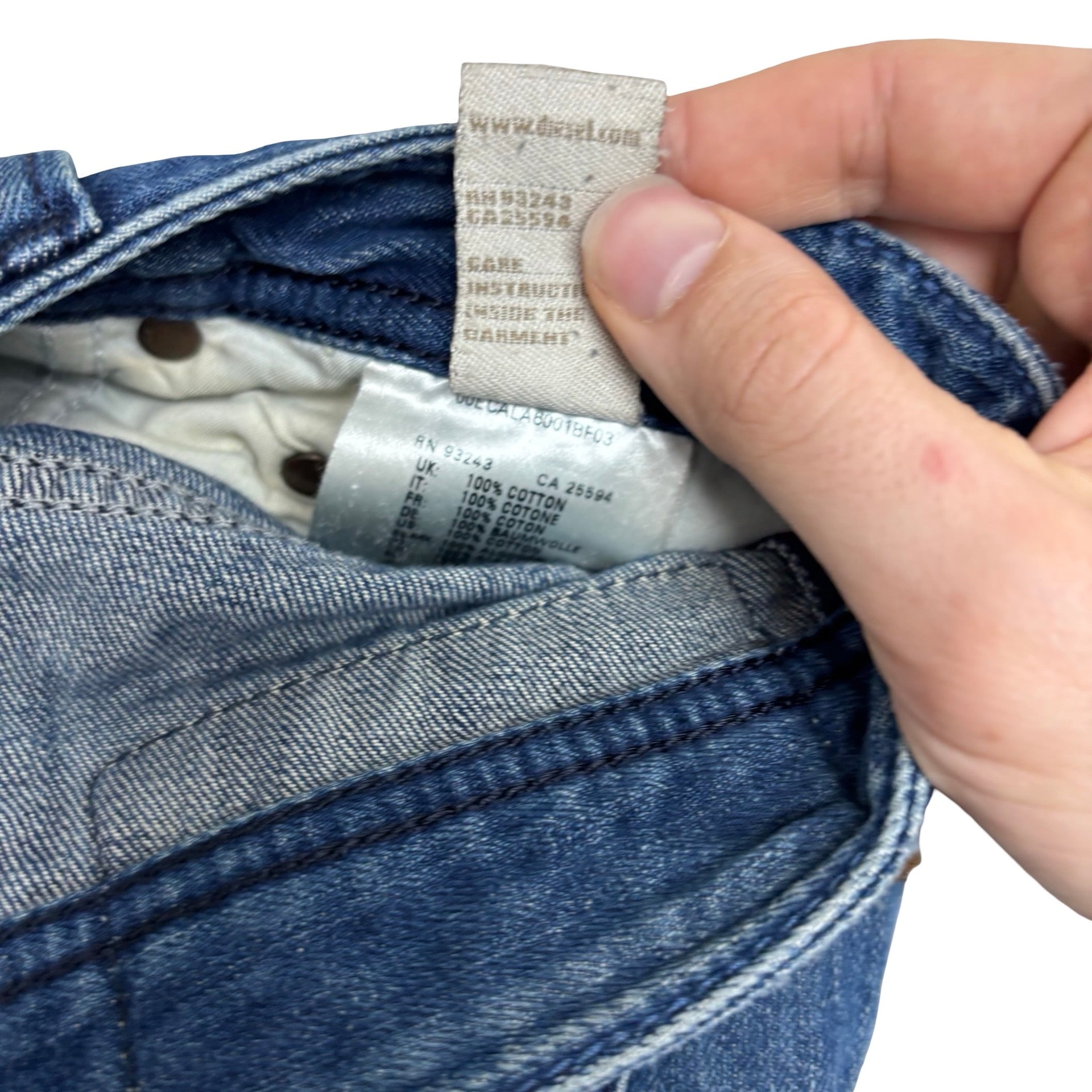 Diesel Jeans W31 L34 Mens Mid Blue Regular Straight Fit Denim (F)