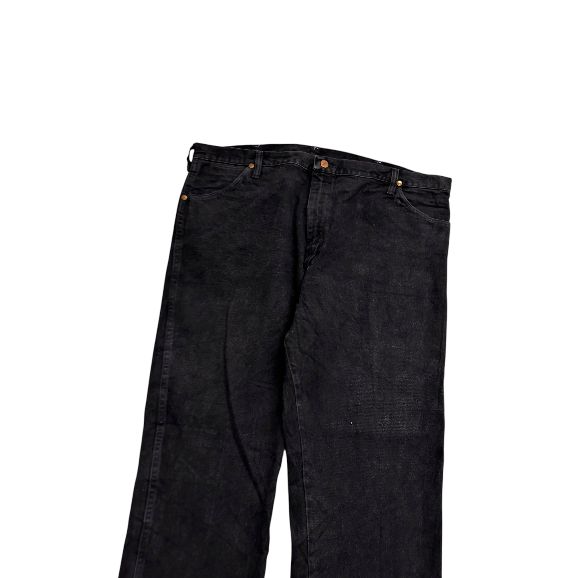 Wrangler Jeans Cowboy Cut W40 L32 Mens Black 13MWZ Made In USA Vintage (E)