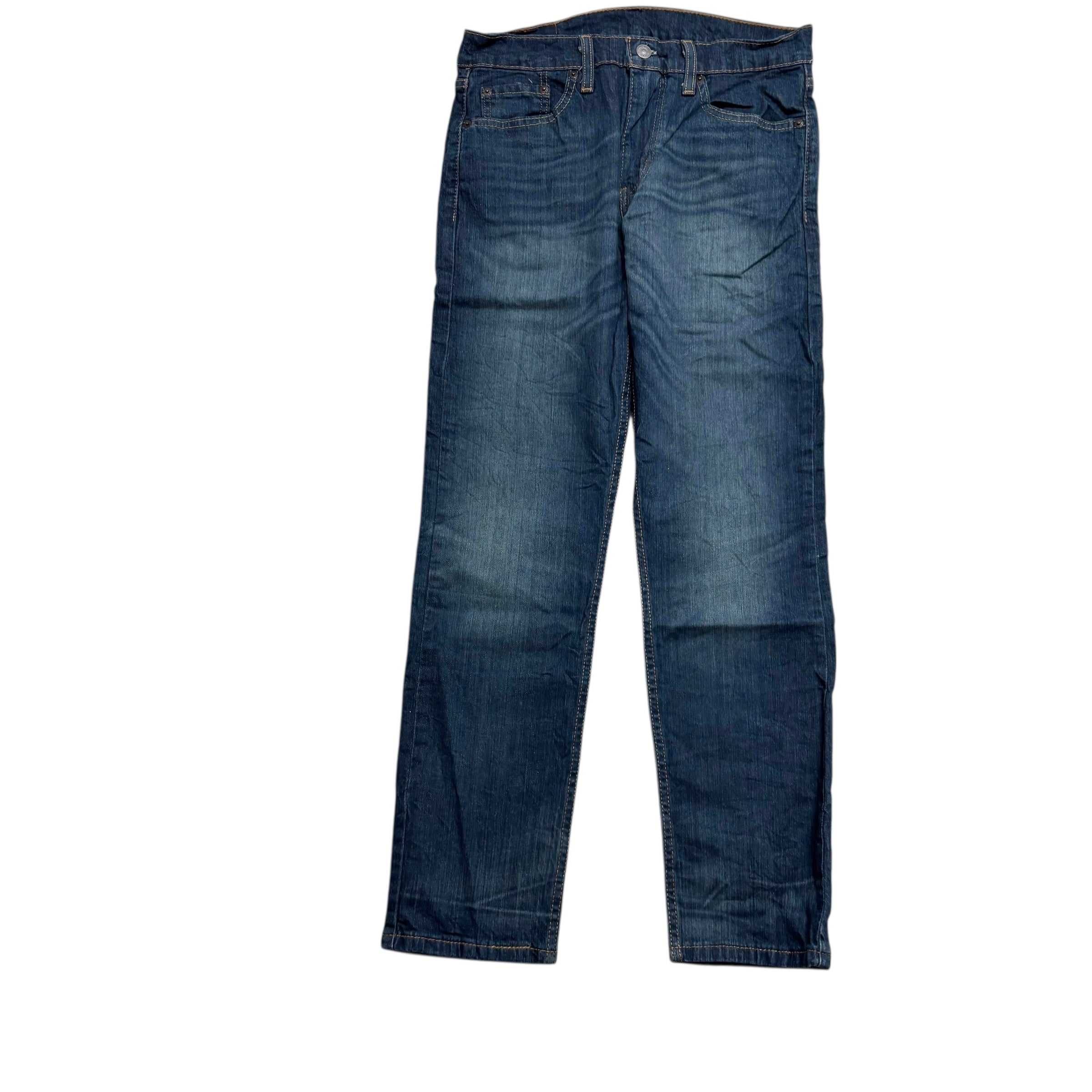 Levis 502 Jeans W29 L30 Mens Dark Blue Regular Tapered Fit Stretch Denim (E)