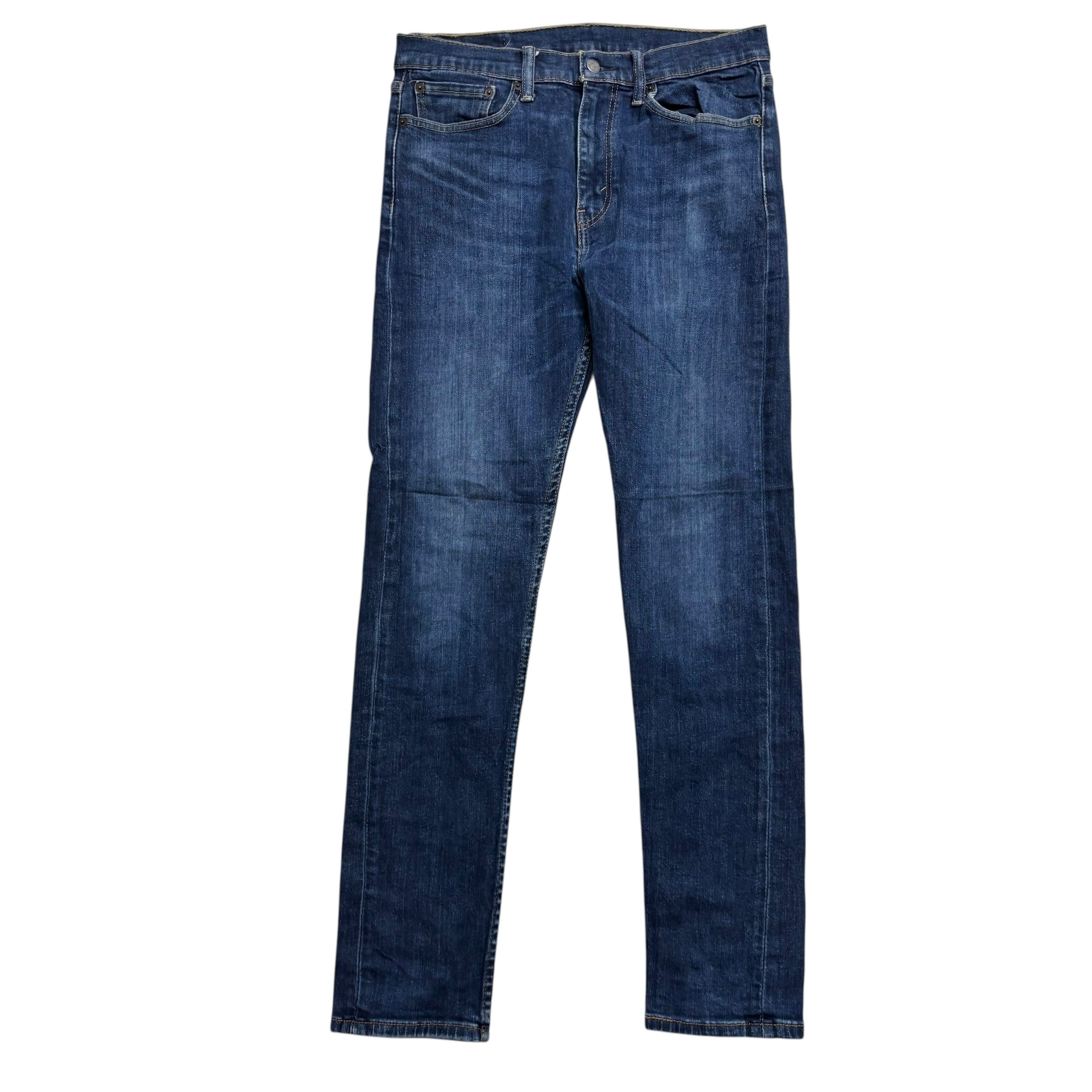 Levis 510 Jeans W32 L33 Mens Dark Blue Skinny Fit Stretch Denim (E)