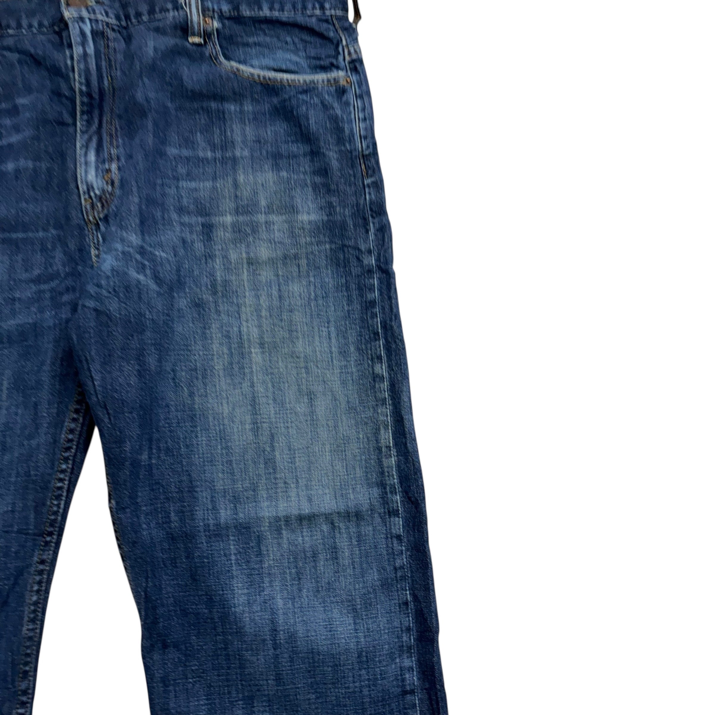 Levis 569 Jeans W40 L30 Mens Dark Blue Baggy Relaxed Straight Fit Denim (F)