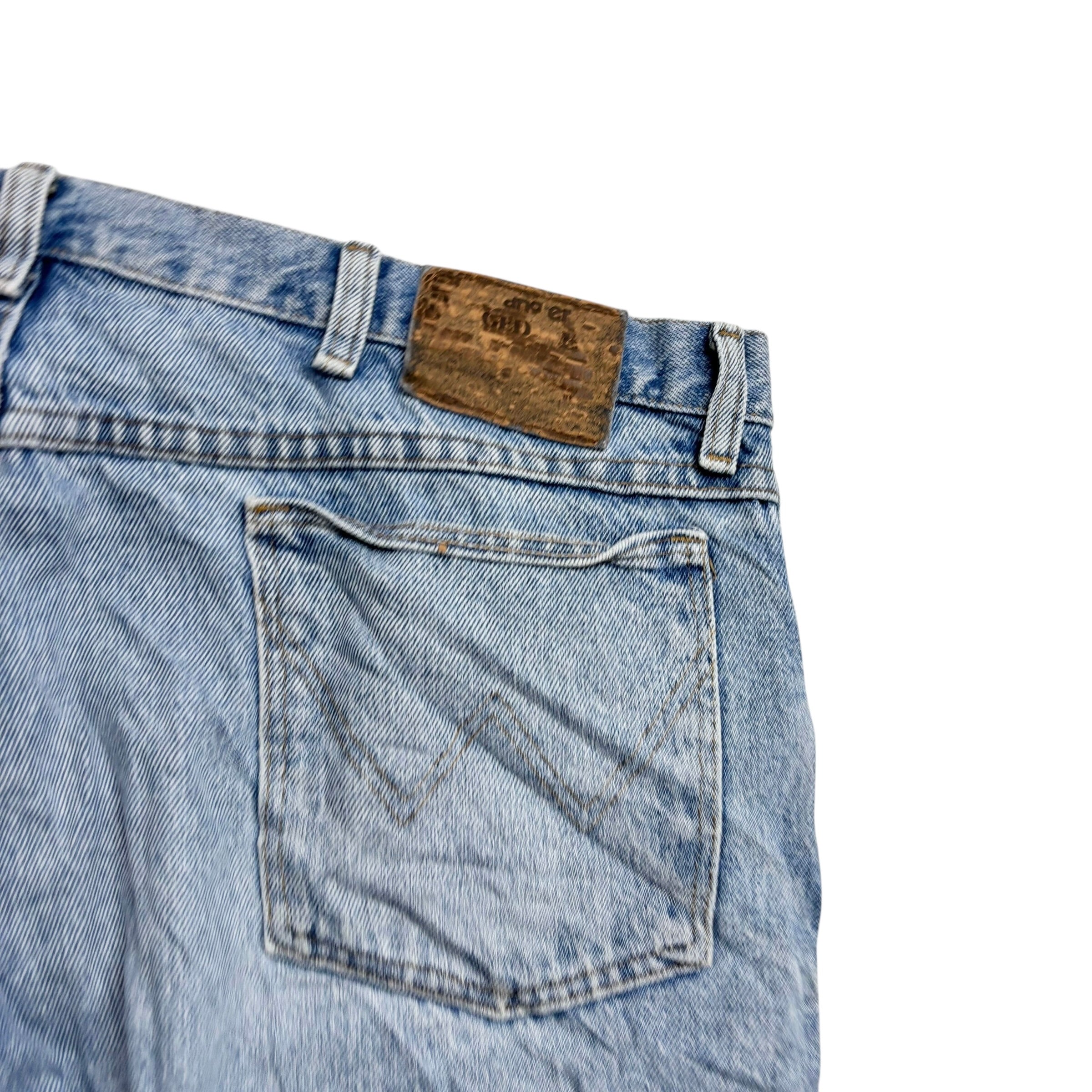 Wrangler Jeans W40 L28 Mens Light Blue Regular Straight Fit Vintage Denim