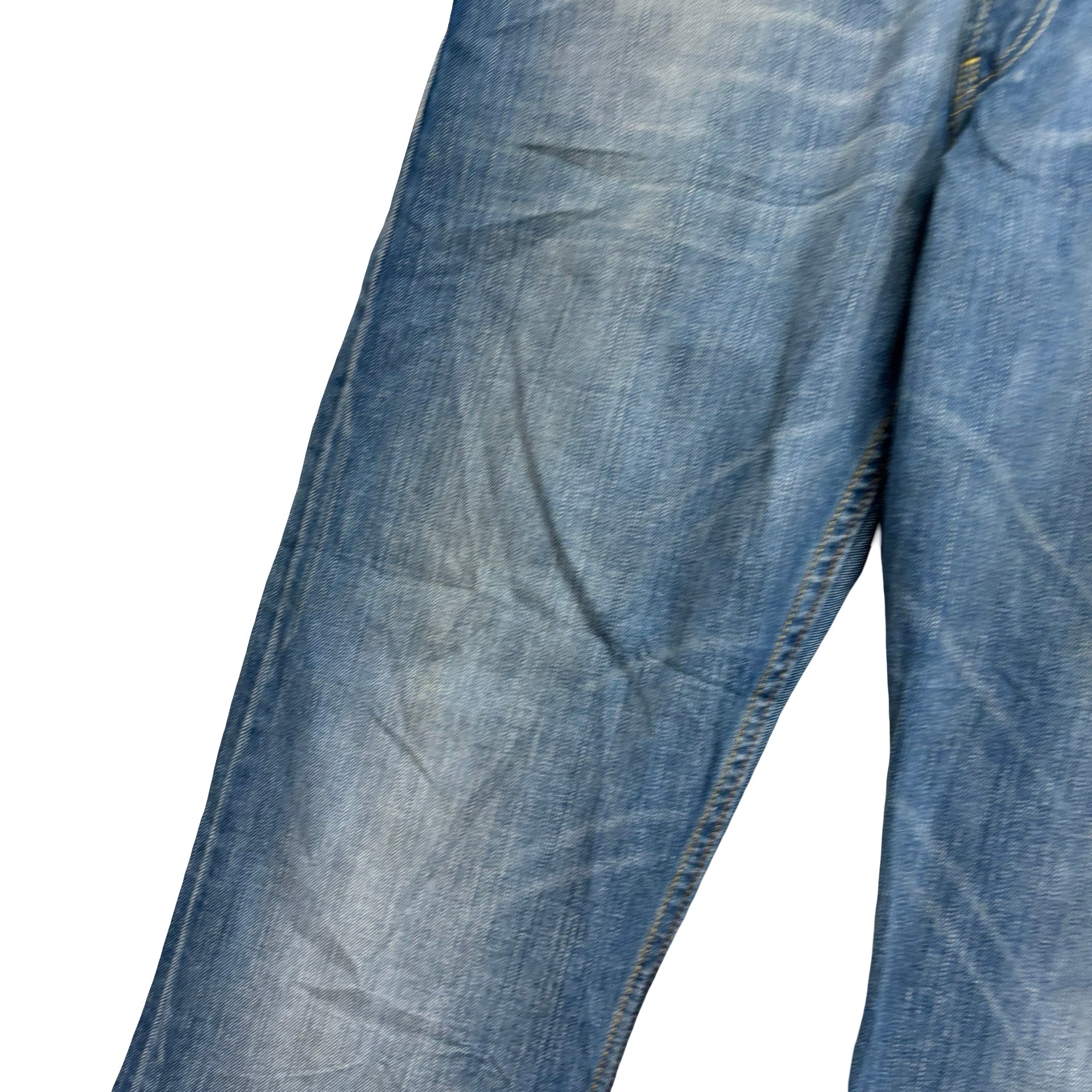 Levis 506 Jeans W36 L29 Mens Mid Blue Relaxed Straight Fit Vintage Denim (F)