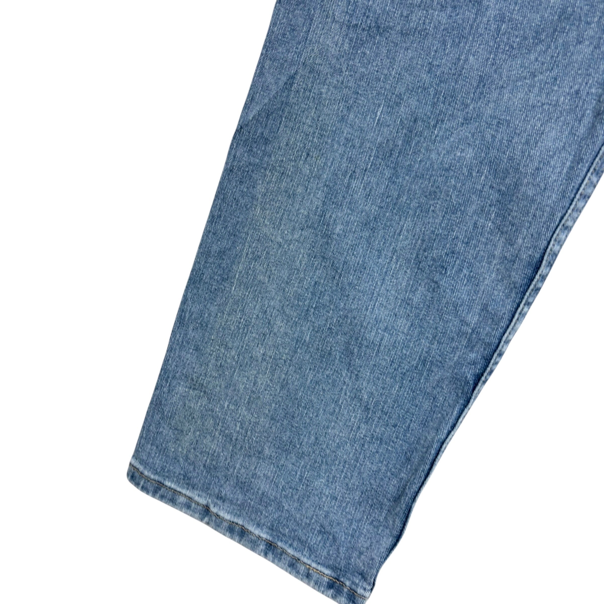 Wrangler Jeans W38 L29 Mens Light Blue Regular Straight Fit Stretch Denim