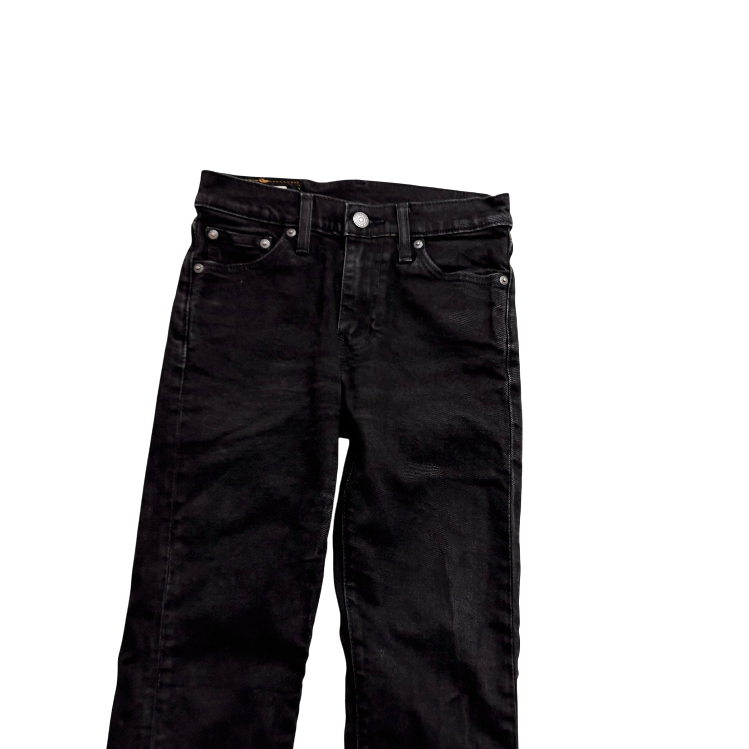 Levis 510 Jeans W26 L29 Mens Black Skinny Fit Stretch Premium Denim (E)