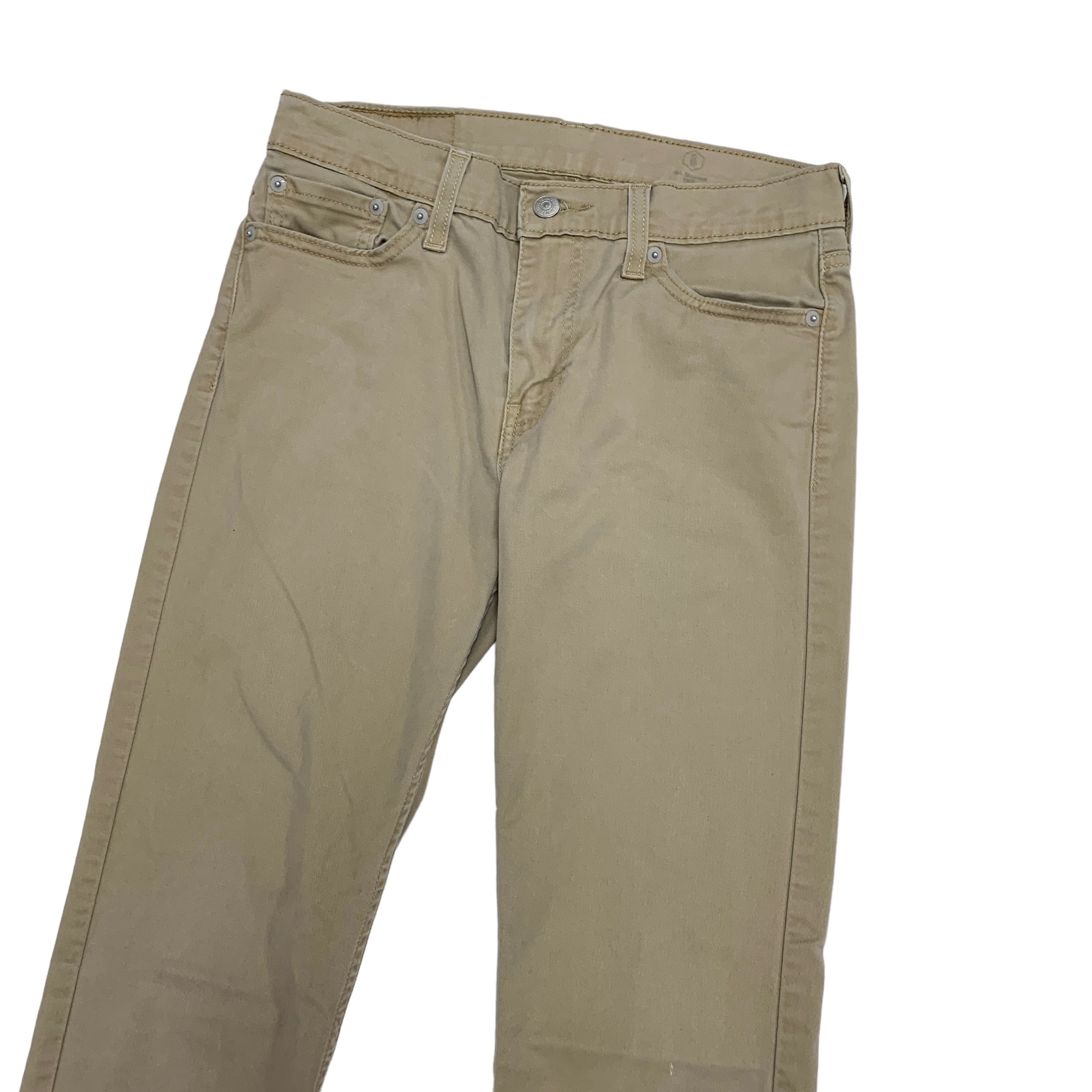 Levis 511 Trousers W29 L29 Mens Beige Tan Slim Fit Stretch Cotton Pants