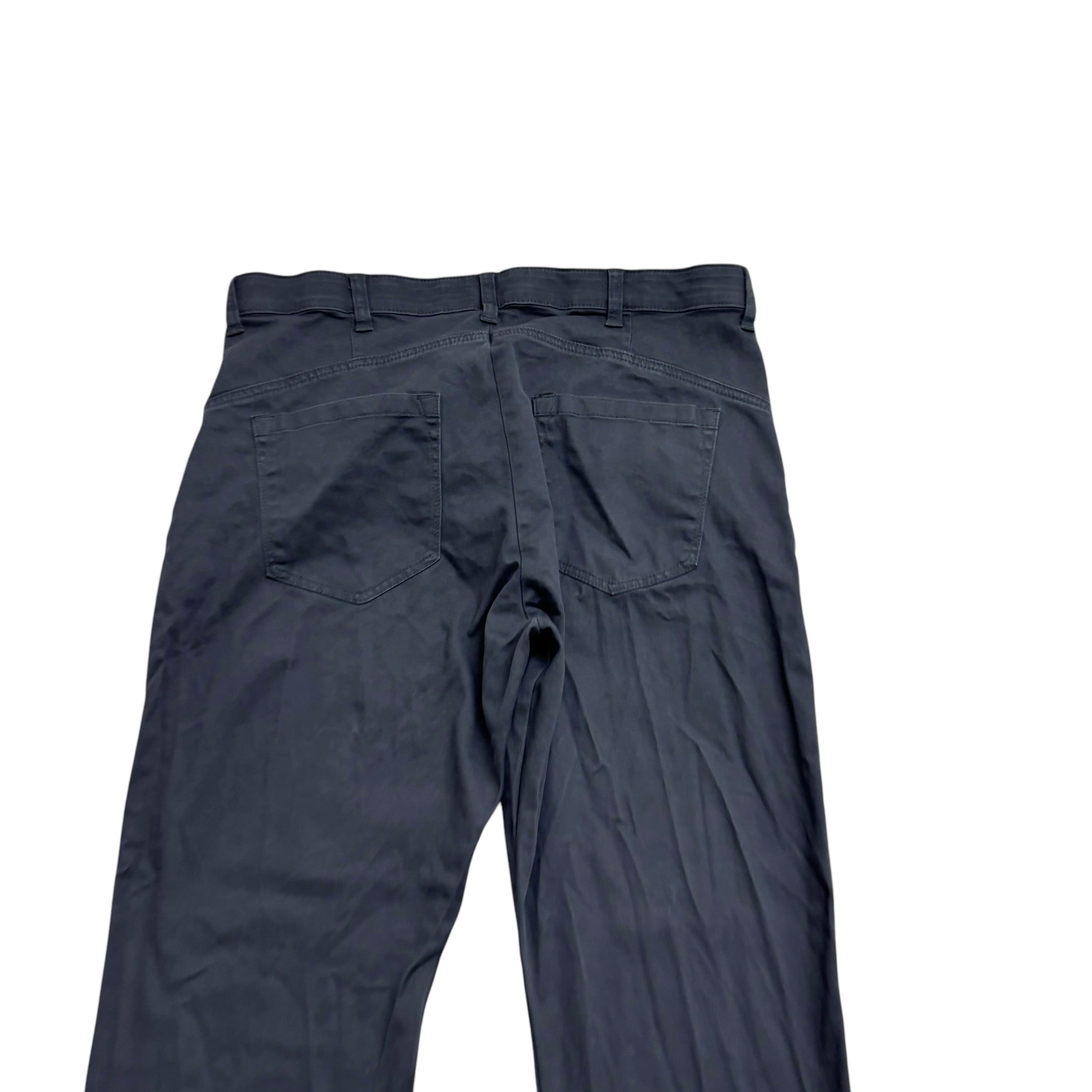 Wrangler Trousers W34 L30 Mens Grey Regular Straight Fit Stretch Cotton Pants