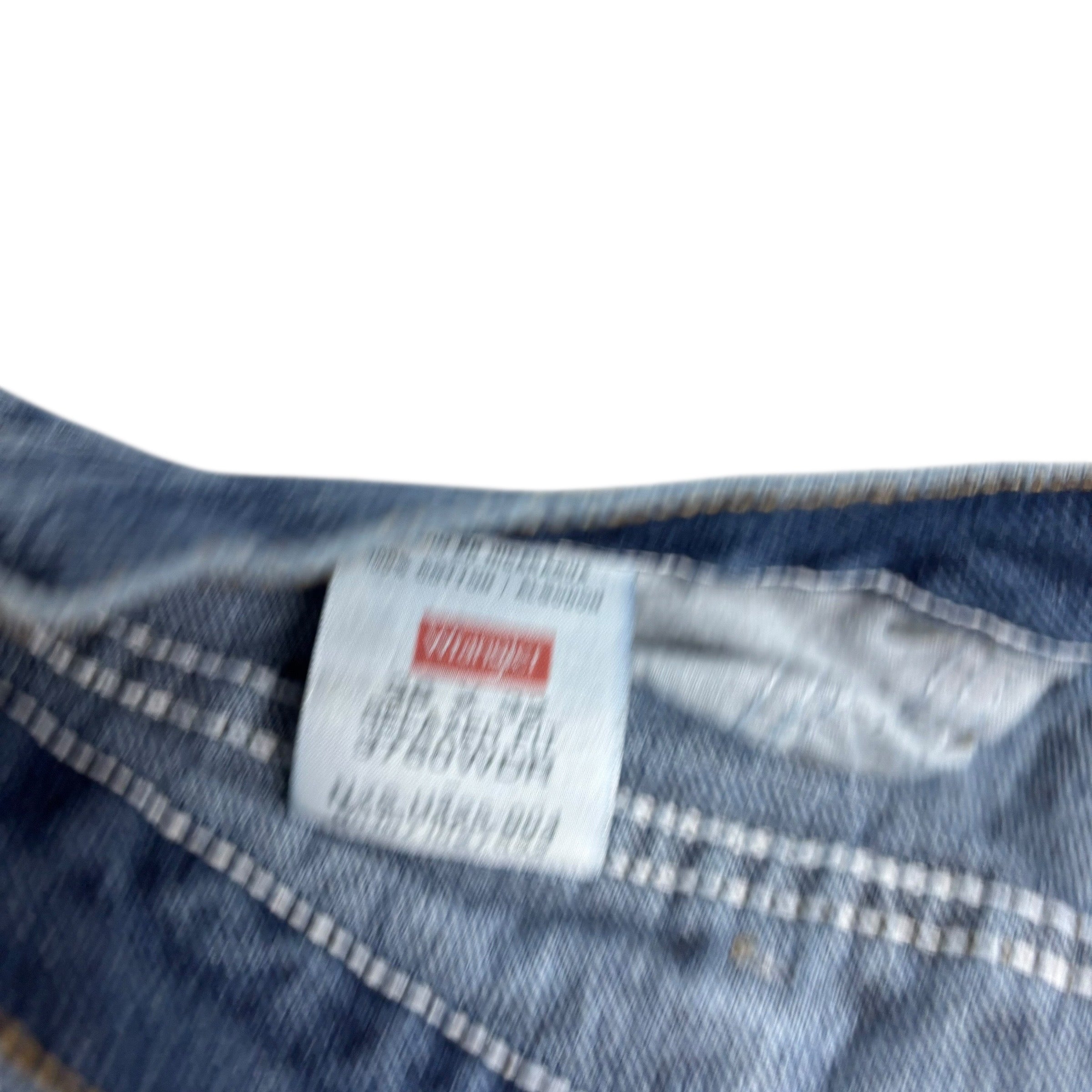 Wrangler Jeans W36 L32 Mens Mid Blue Relaxed Straight Fit Denim (F)